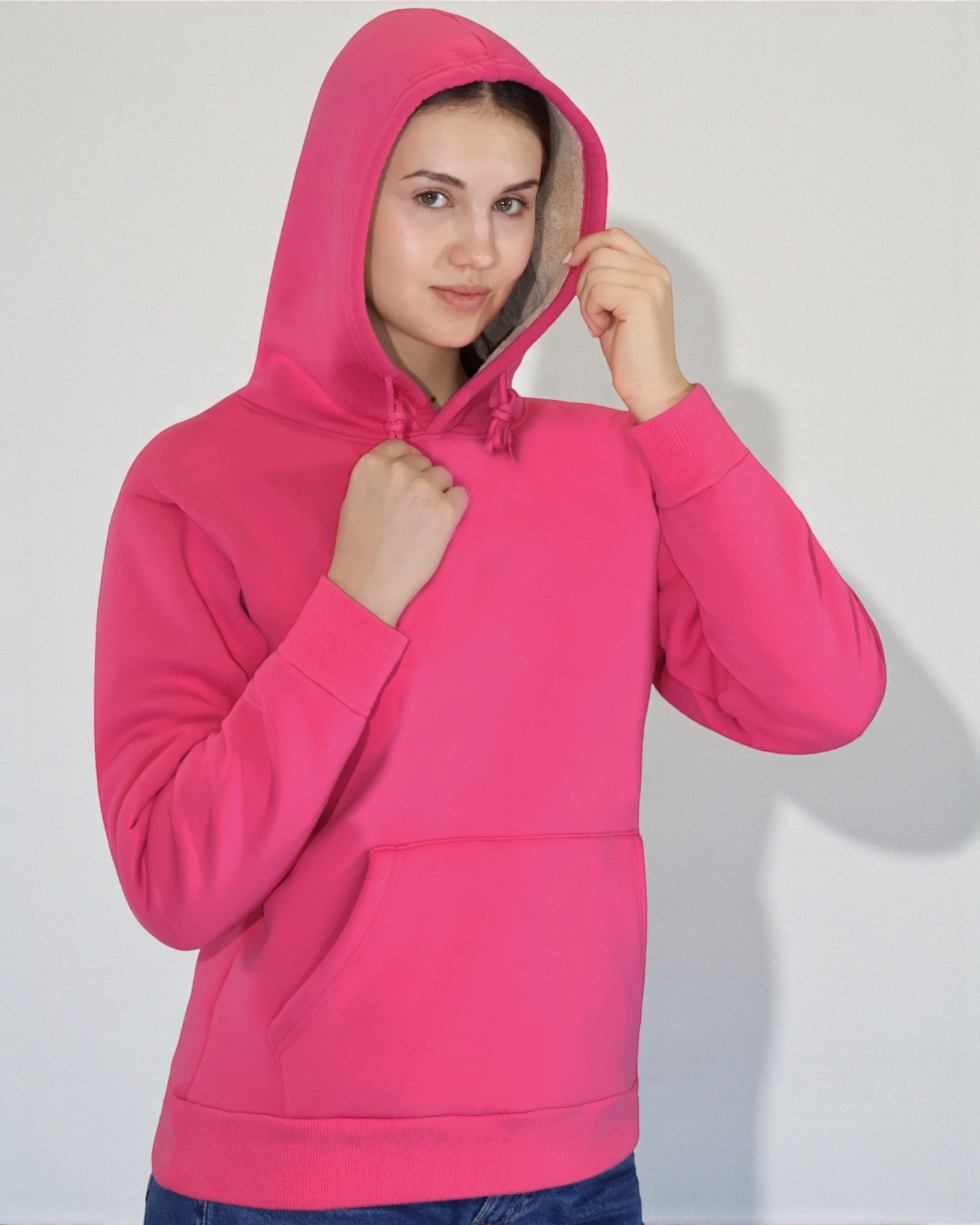 Women’s Sherpa-Lined Pullover Hoodie