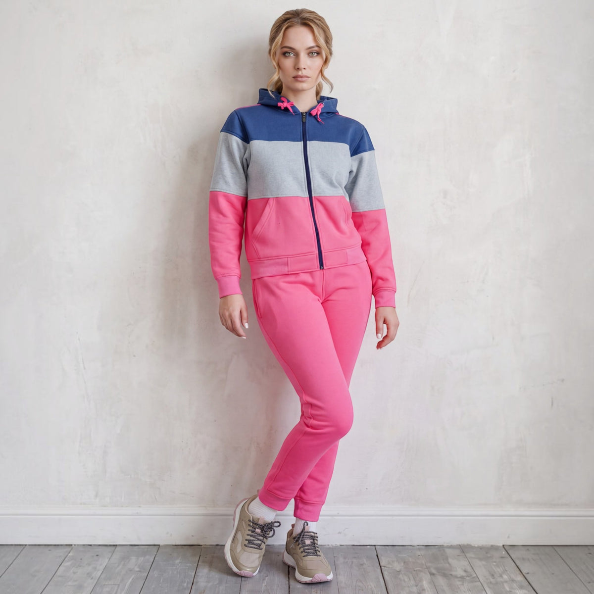 Women’s ColorBlock Zip-Up Sweatsuit – alternate view 5