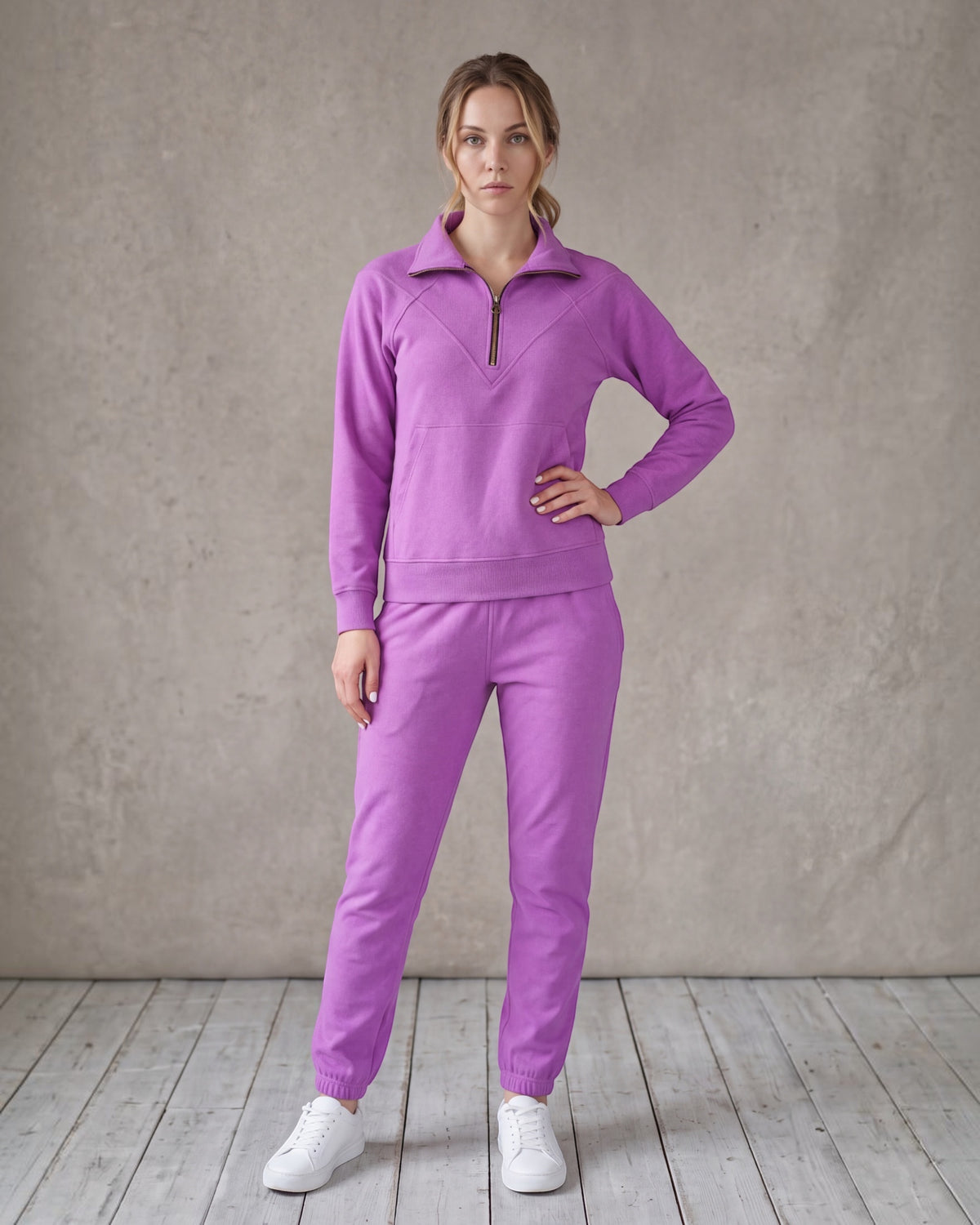 Women's Soft Stretch Quarter-Zip Set