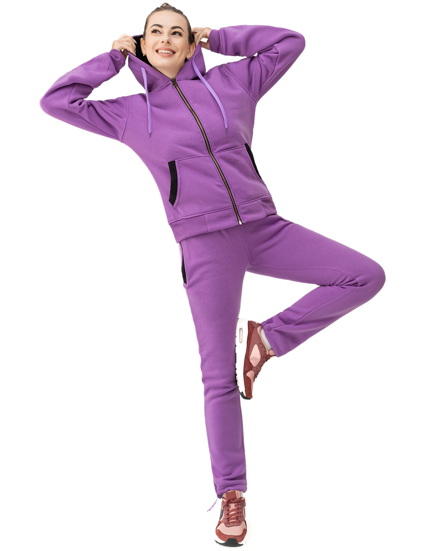 Women’s Blossoms Loungewear Jogging suit Sweat Jacket Sweatpants outfit