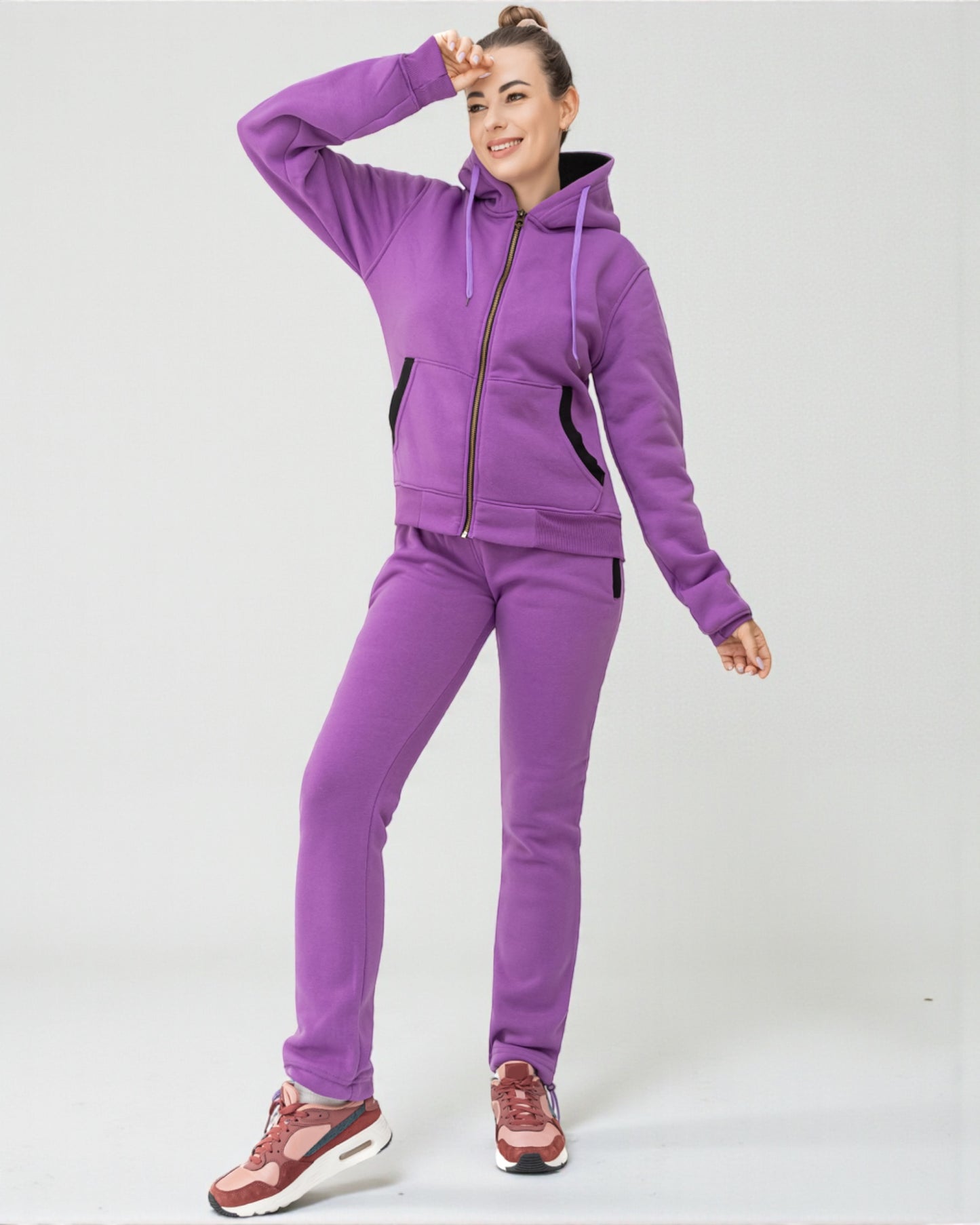Women’s Blossoms Loungewear Jogging suit Sweat Jacket Sweatpants outfit