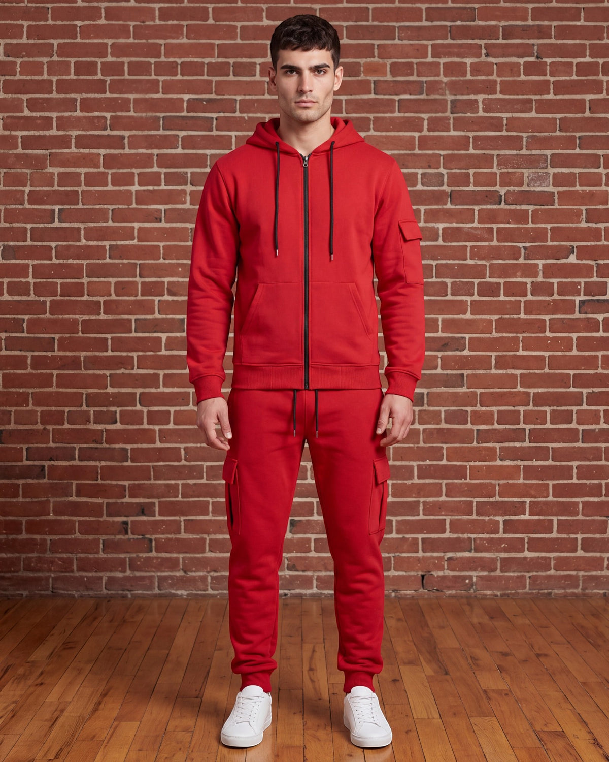 Men’s Premium Cotton Cargo Set – Heavy Duty 450GSM Fleece