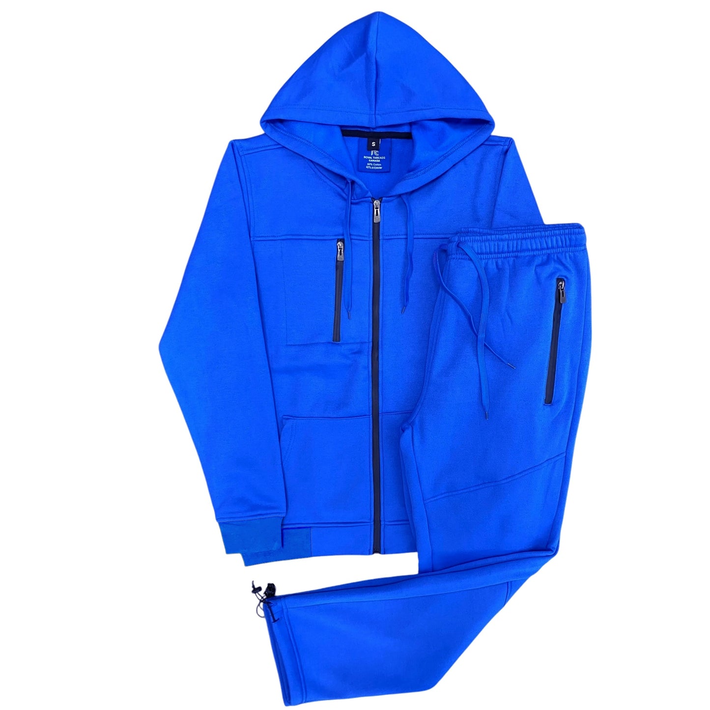 Men's Sweatsuit Soft Fleece Sweat Jacket with Sweatpants