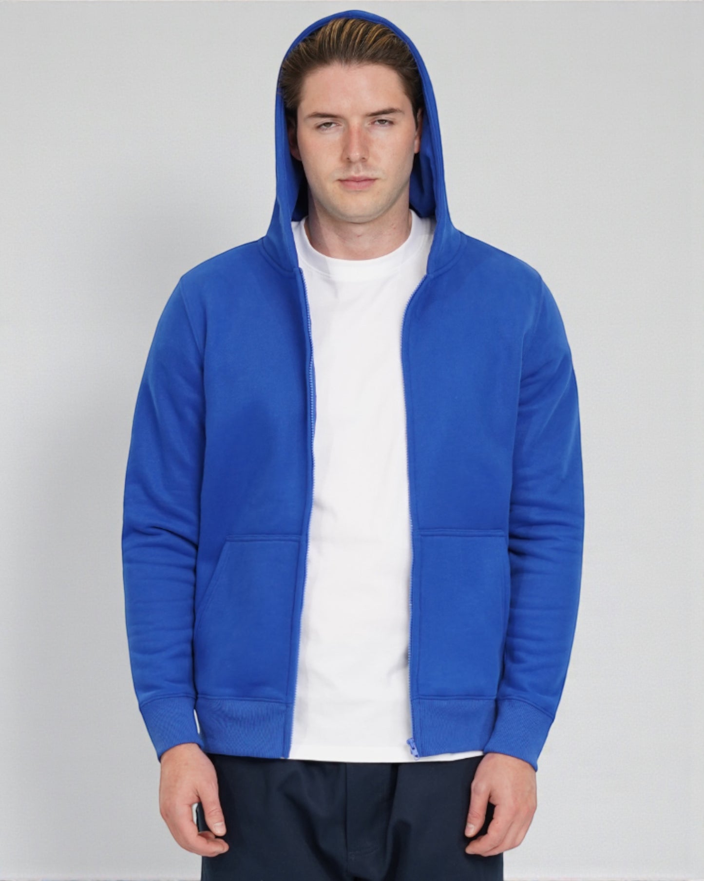 CloudSoft Fleece Zip-Up Hoodie – Everyday Comfort & Style