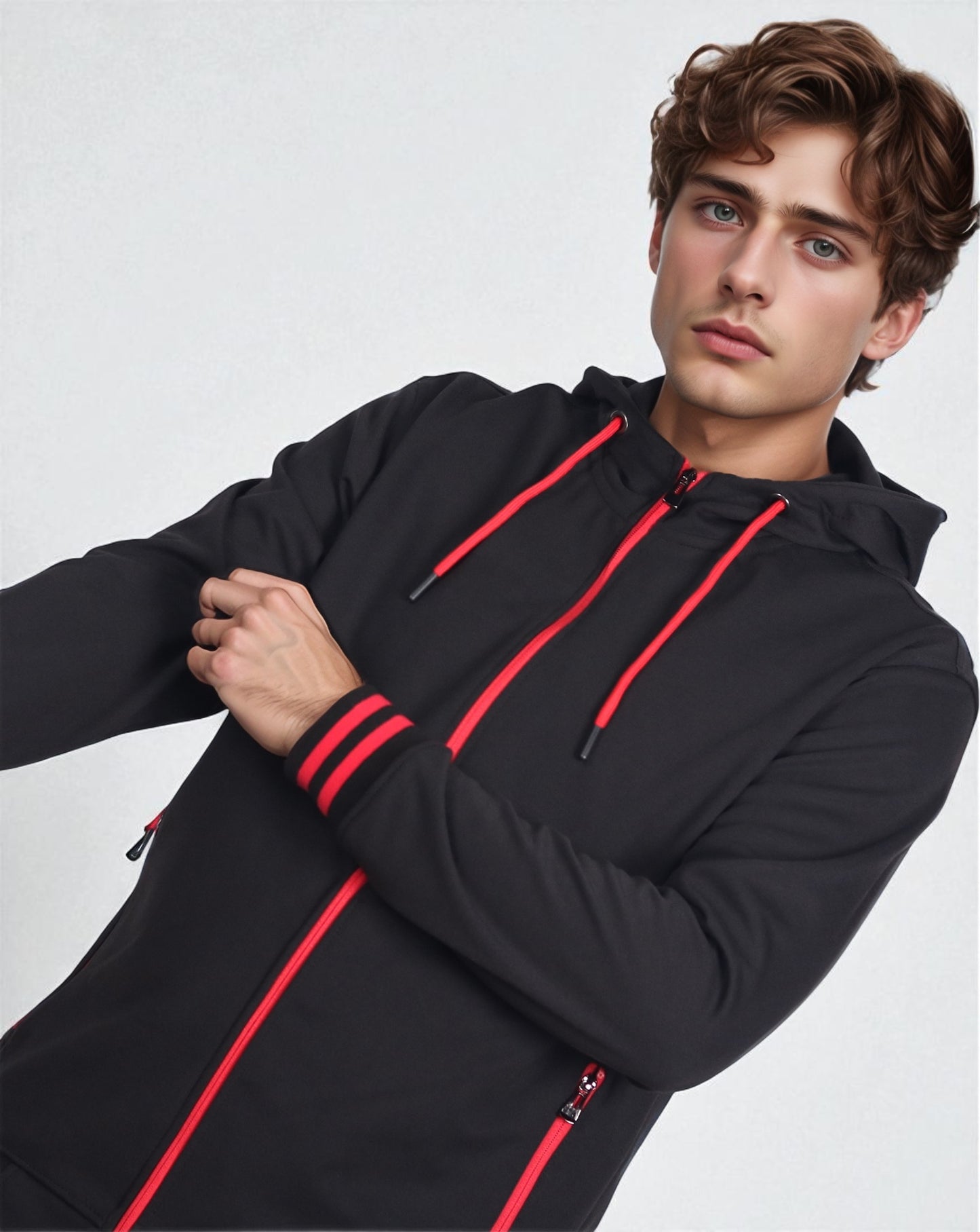 Men’s Scooba Multi Color Rib Tracksuit GYM Activewear Outfit