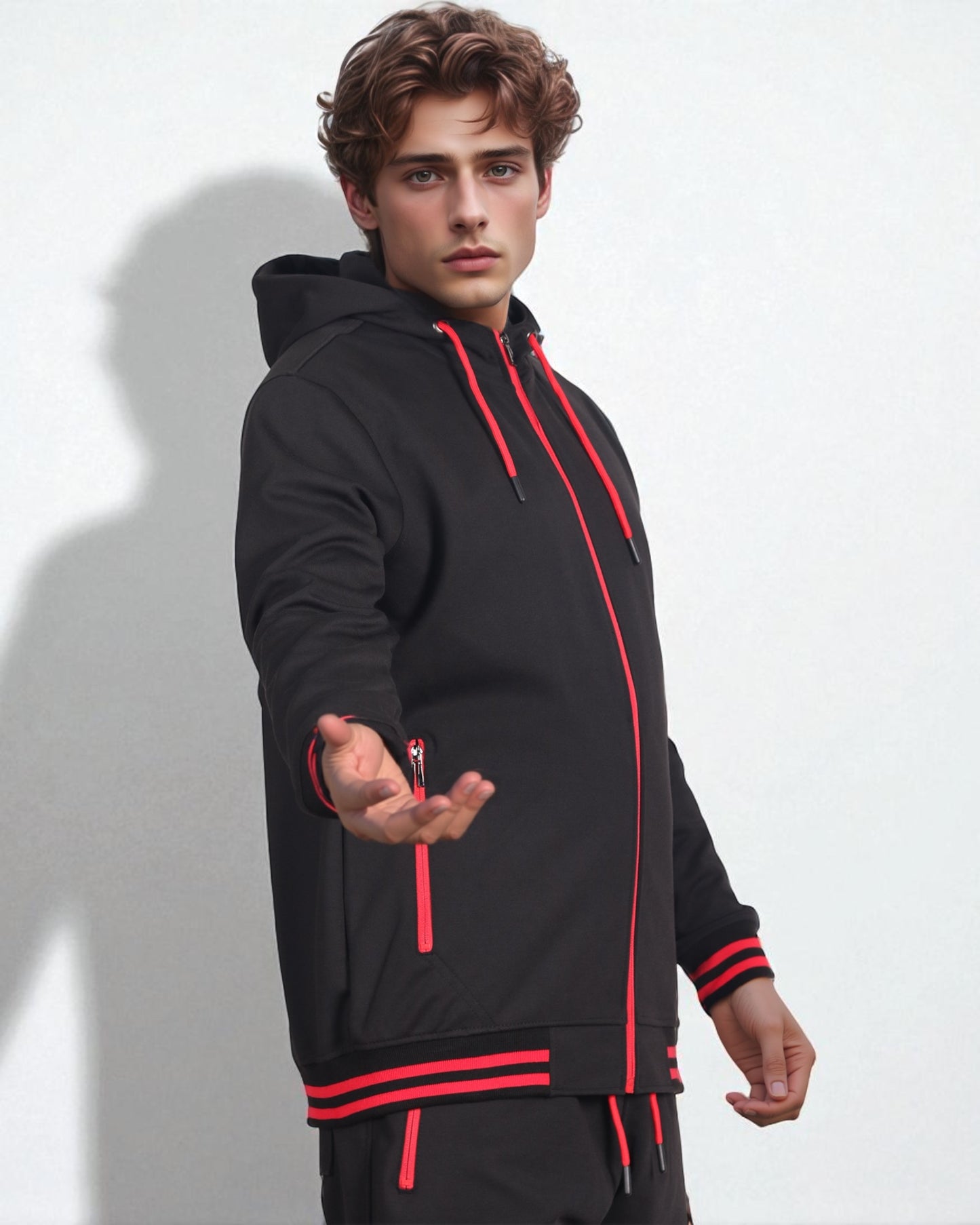 Men’s Scooba Multi Color Rib Tracksuit GYM Activewear Outfit