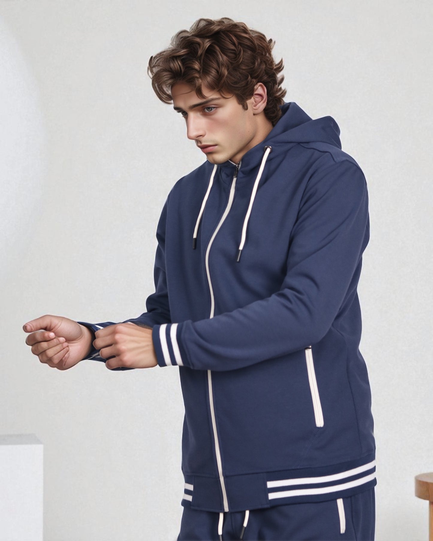 Men’s Scooba Multi Color Rib Tracksuit GYM Activewear Outfit