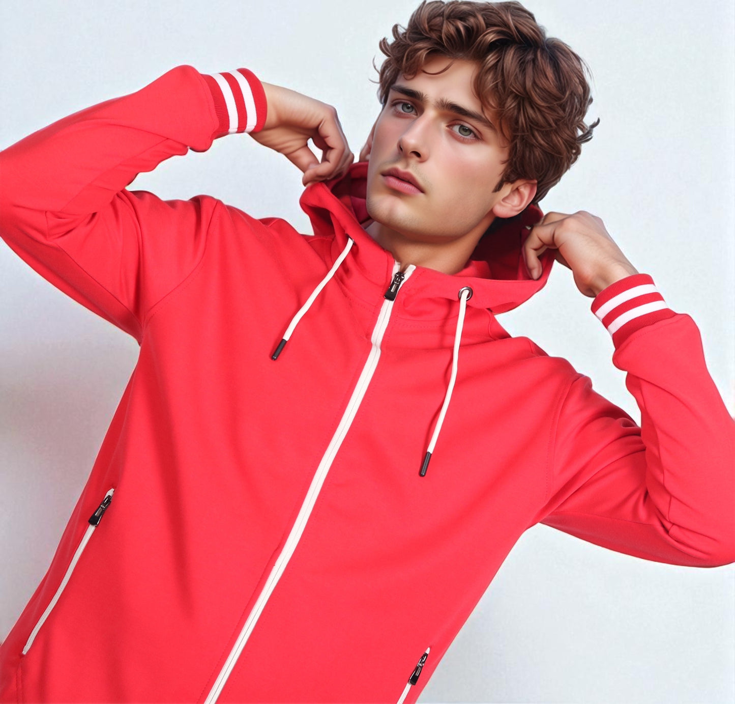Men’s Scooba Multi Color Rib Tracksuit GYM Activewear Outfit