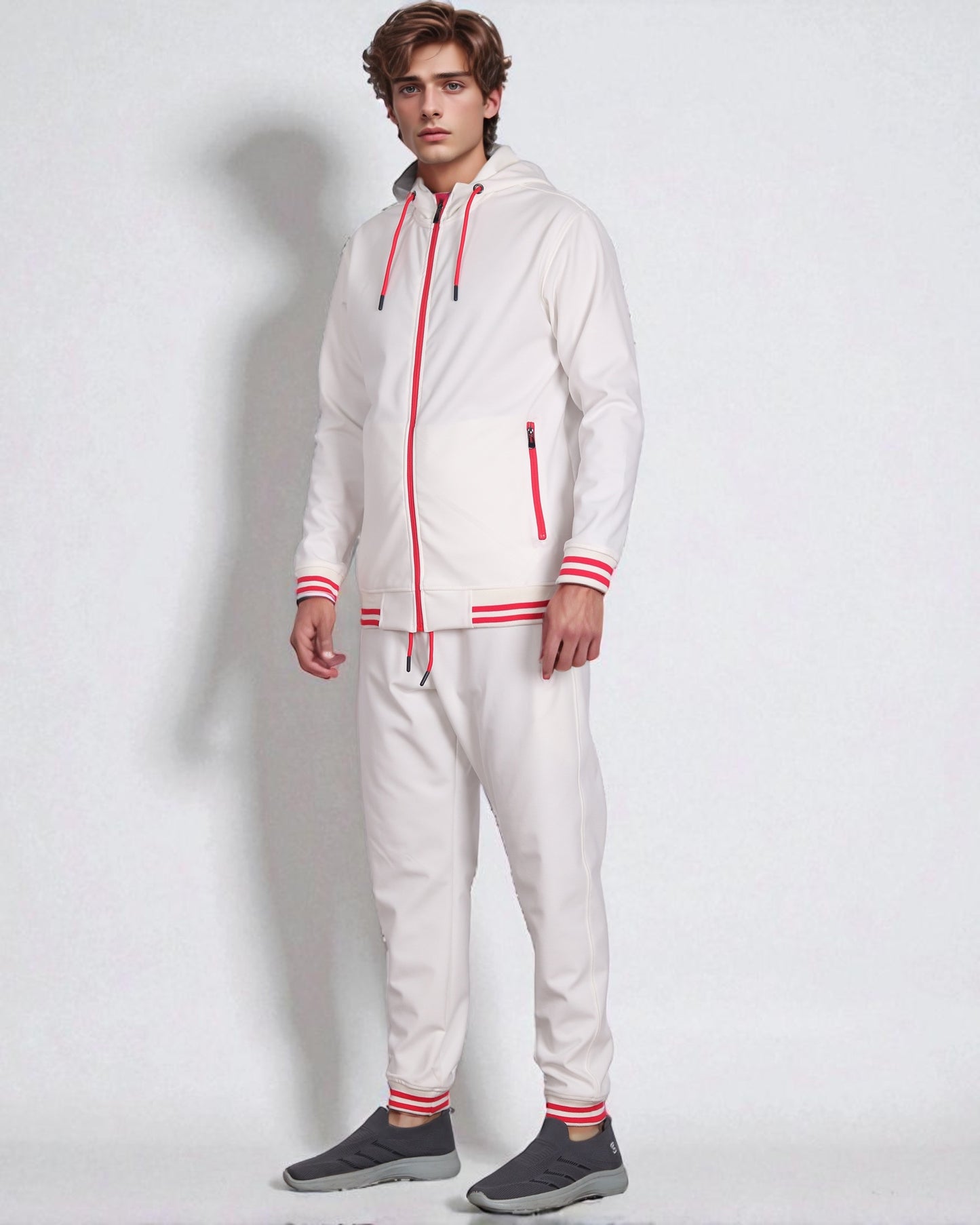 Men’s Scooba Multi Color Rib Tracksuit GYM Activewear Outfit