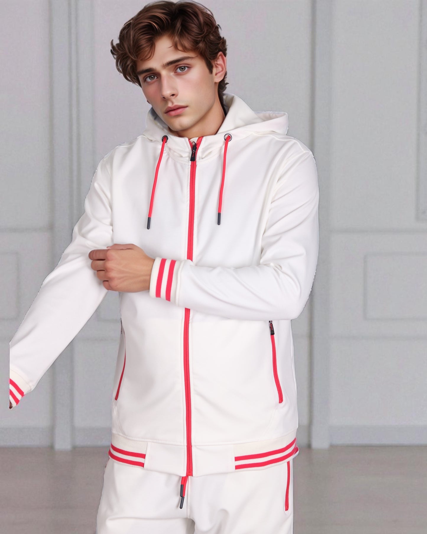 Men’s Scooba Multi Color Rib Tracksuit GYM Activewear Outfit