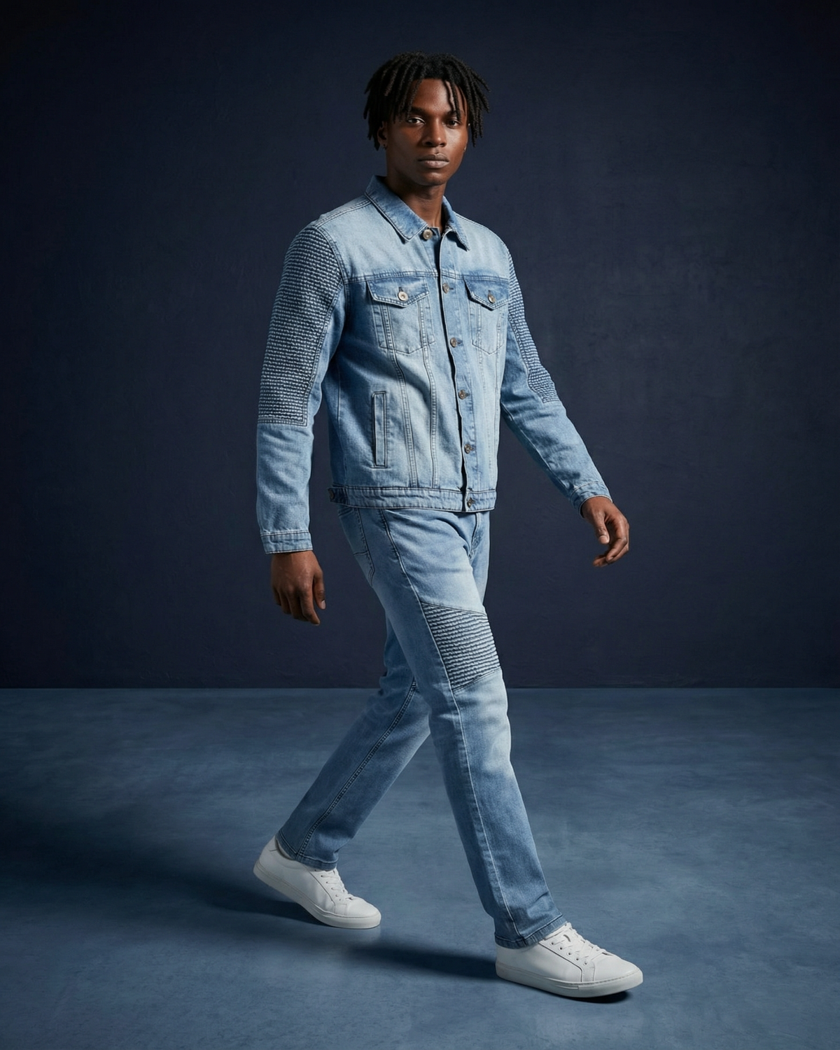 Men's Modern Moto Denim Set – Premium 14OZ Denim – alternate view 13