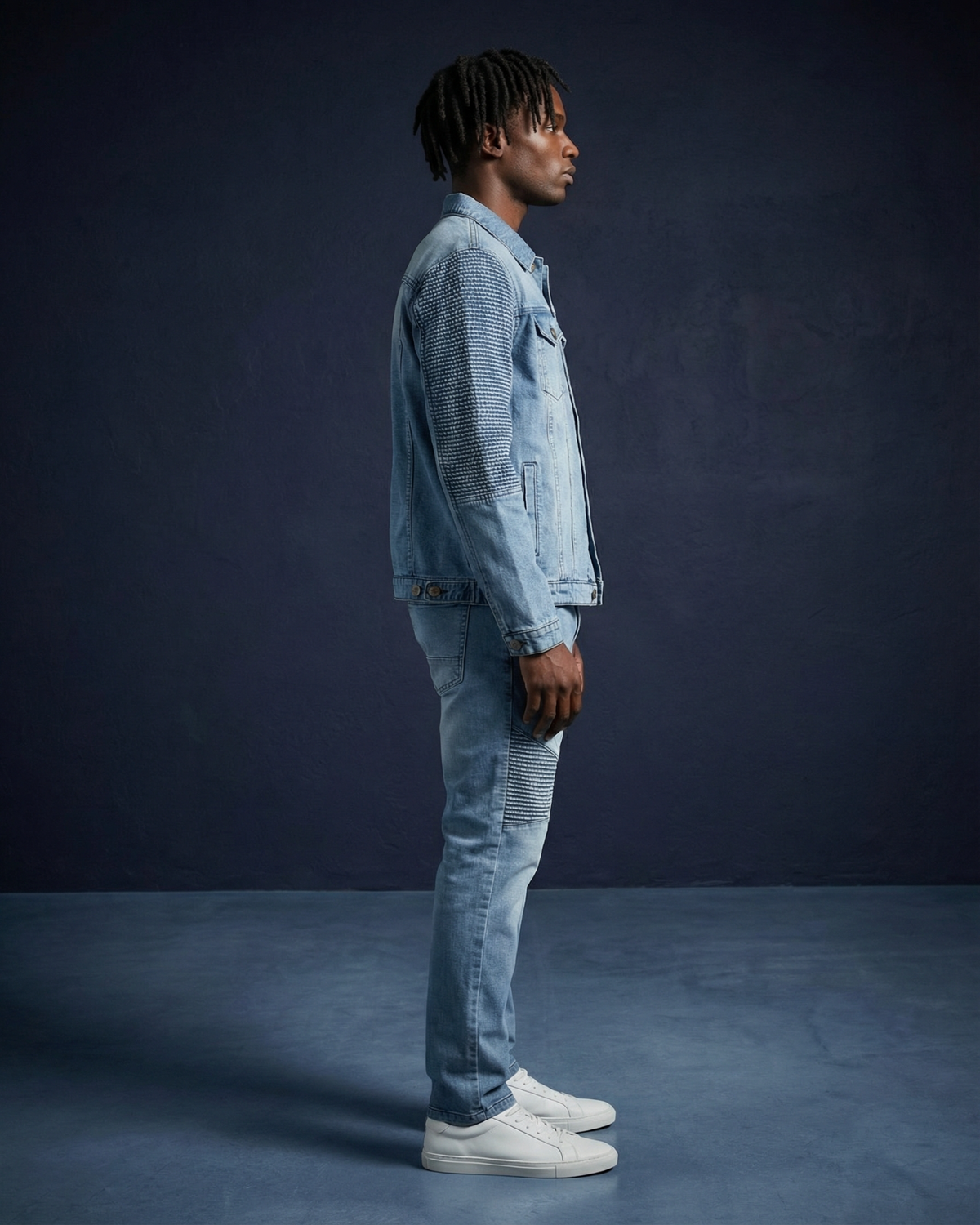 Men's Modern Moto Denim Set – Premium 14OZ Denim – alternate view 14