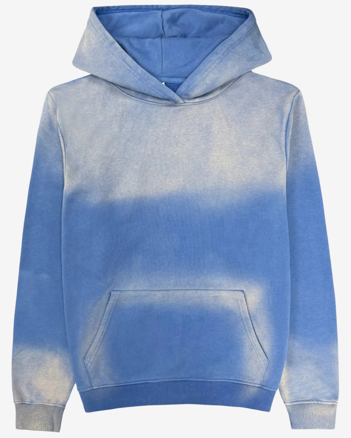 Blue men’s 100% Cotton 450 GSM Snowflake Wash hoodie