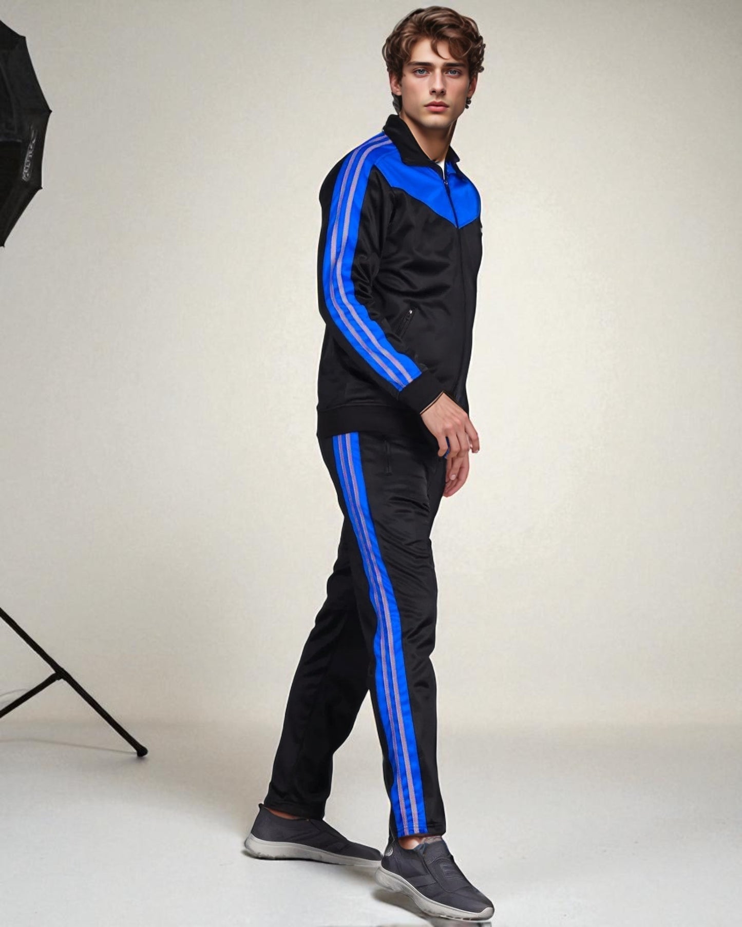 Men's Soft Athletic Tracksuit GYM Active Suit