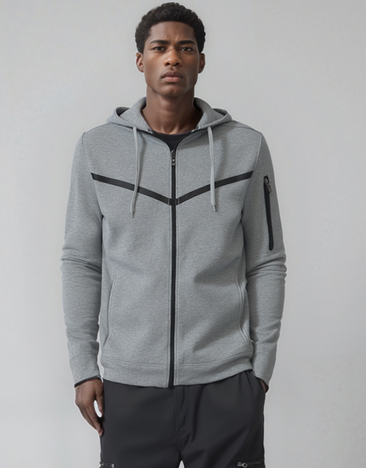 Men’s Solid Tech Fleece Spring Hoodie
