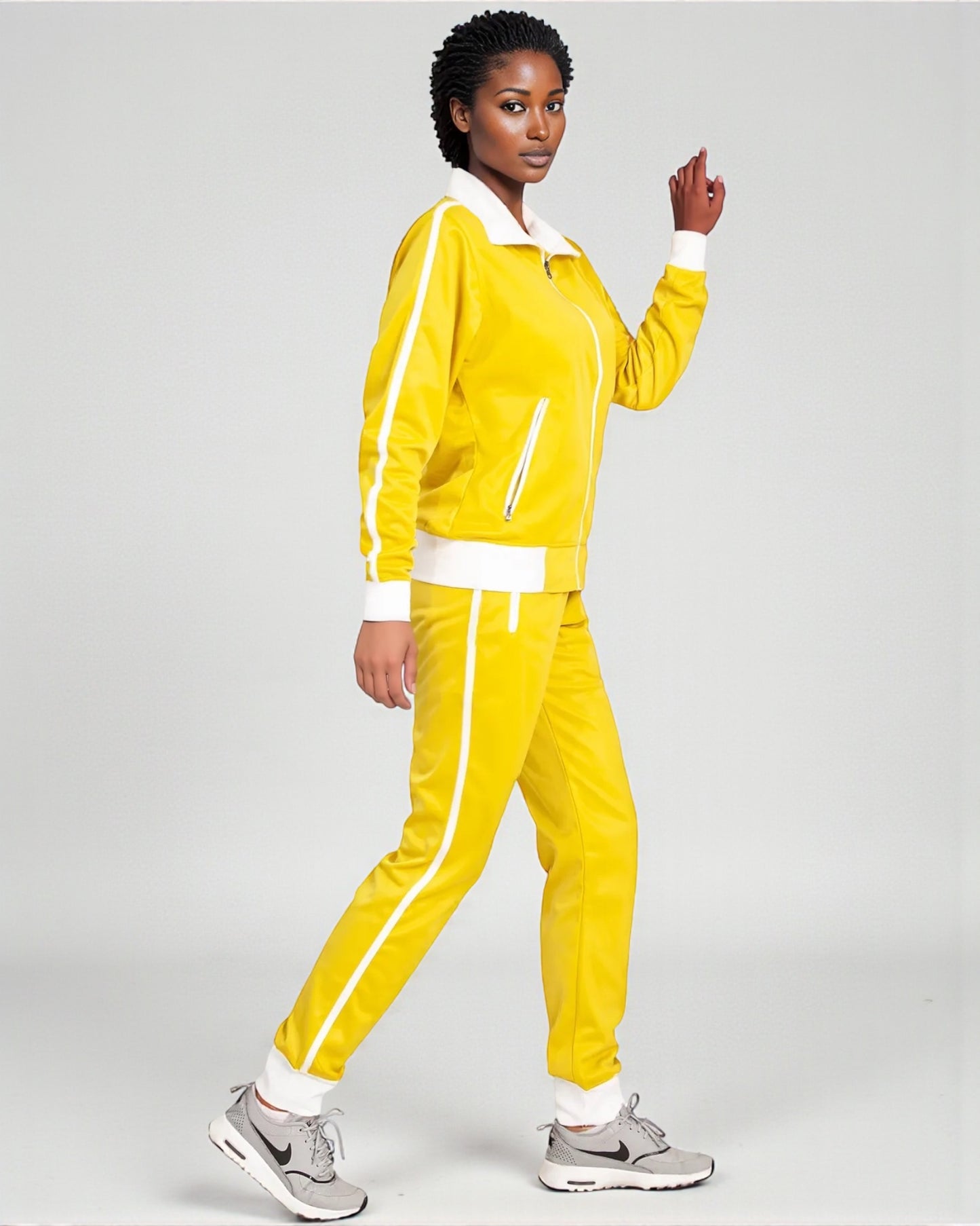 Women's 2-Piece Sunshine Jogger Tracksuit Track Jacket and Track Pants