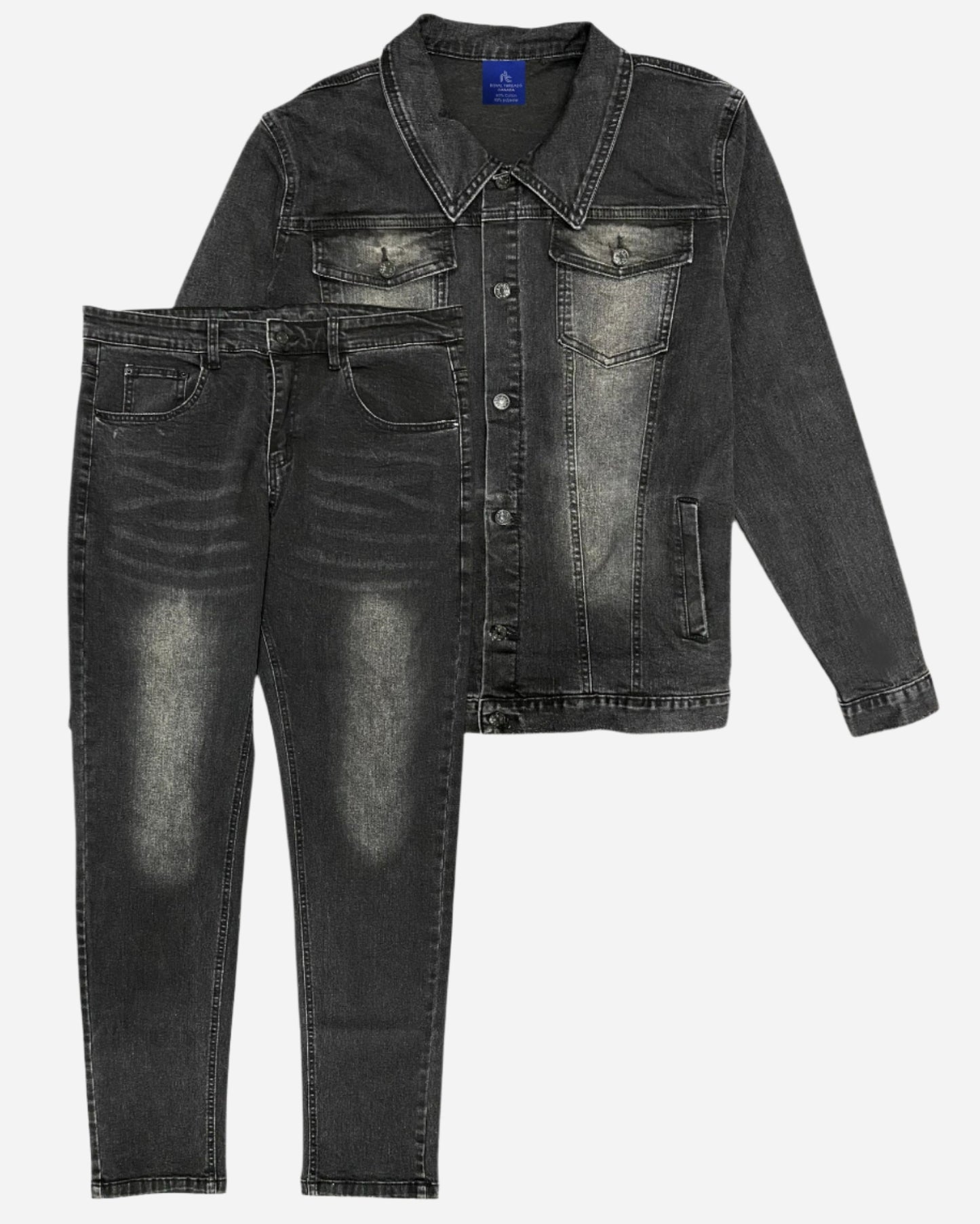 Men’s Tuxedo Jean Suit Classic Slim Fit