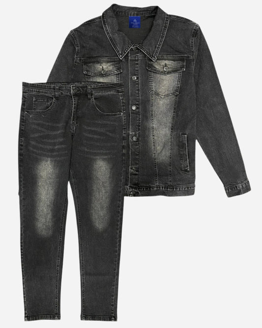 Men’s Tuxedo Jean Suit Classic Slim Fit