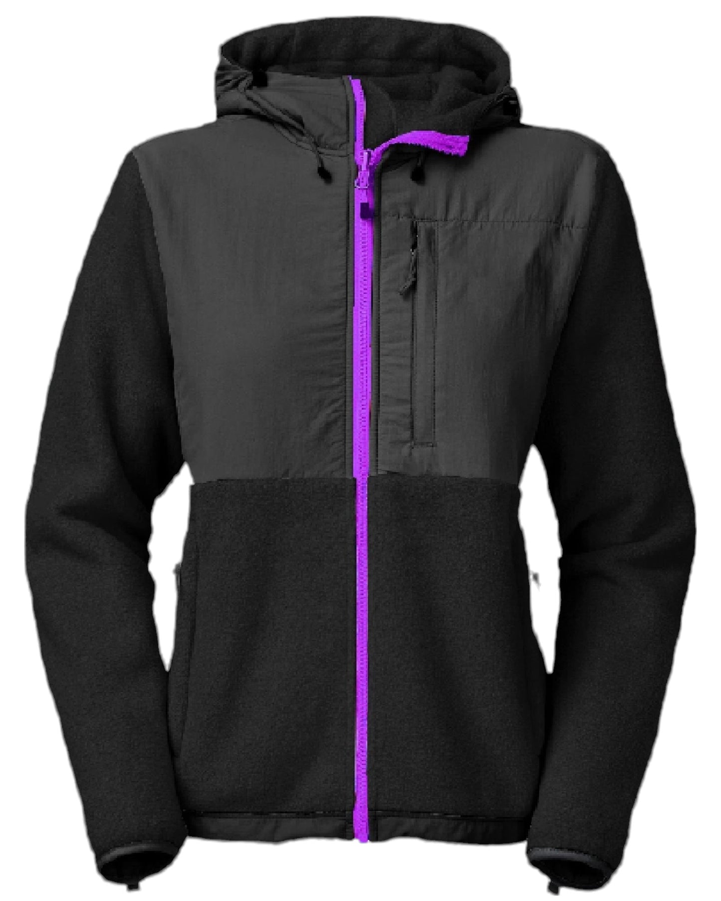 Women Polar Soft Warm Fleece Hoodie Full Zip Up Jacket