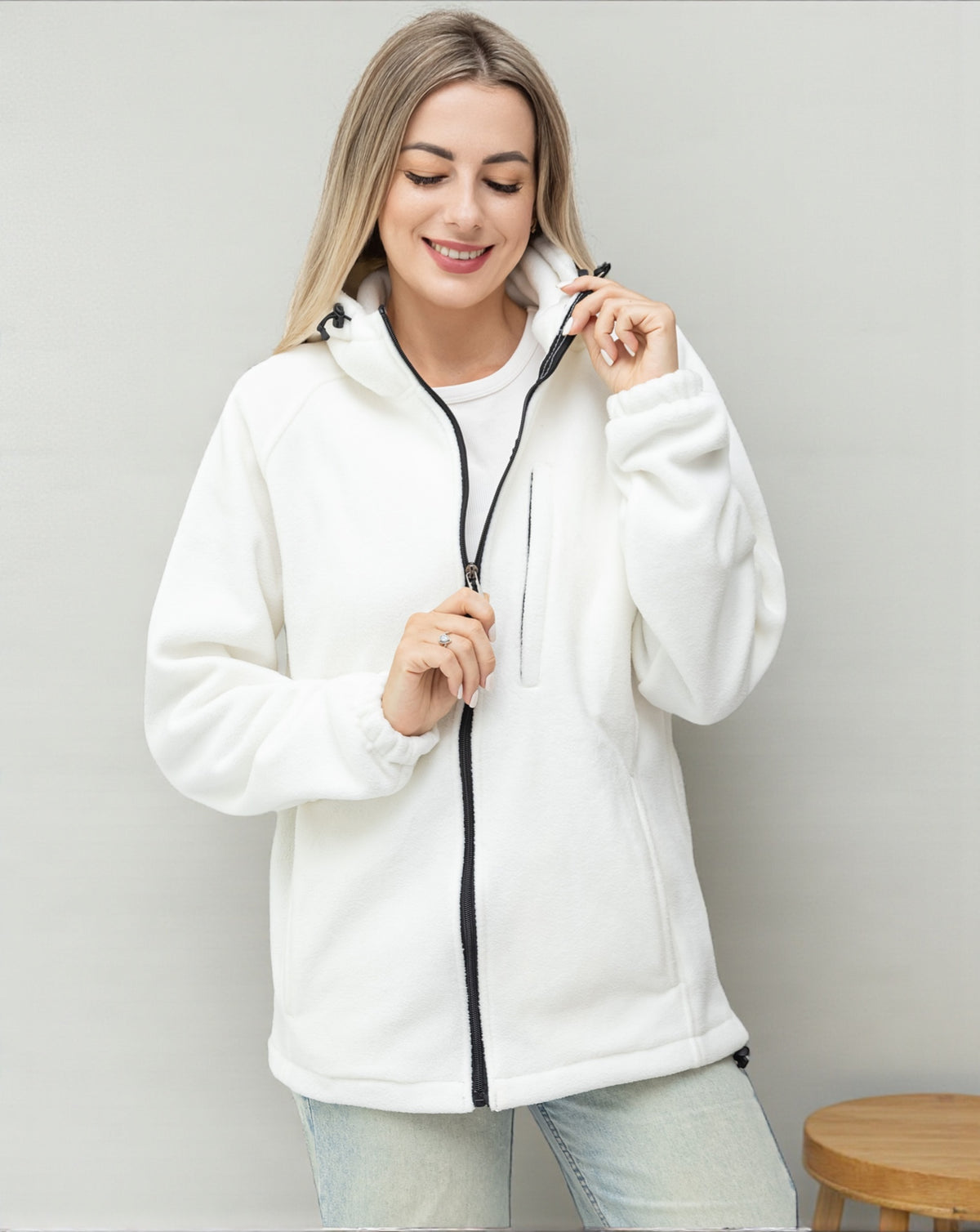 Women’s Classic Fleece Jacket – Royal Threads product image