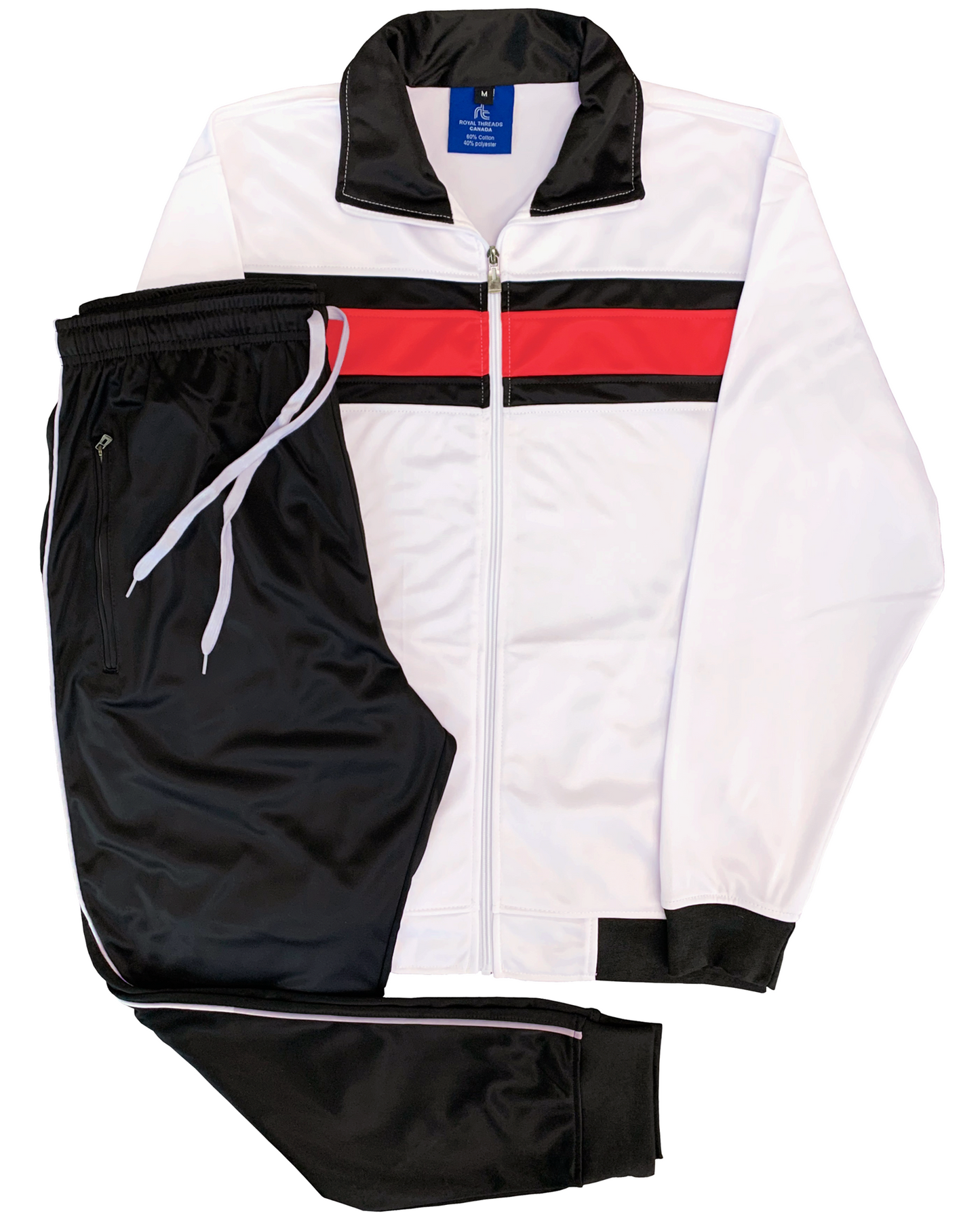 Men's Tracksuit contrast Color 2-piece Set