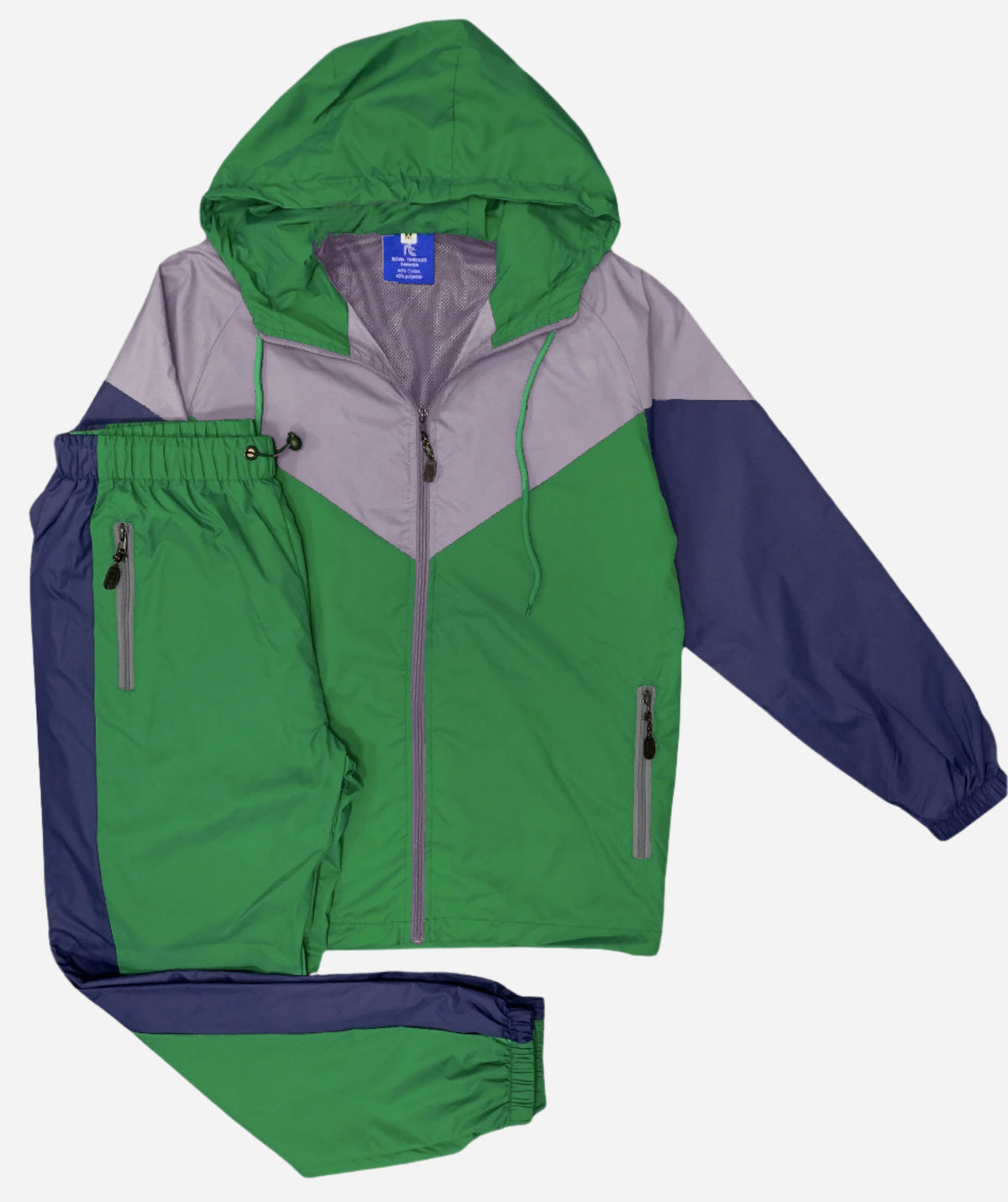 Men's Colorblock Windbreaker Workout Set – alternate view 6