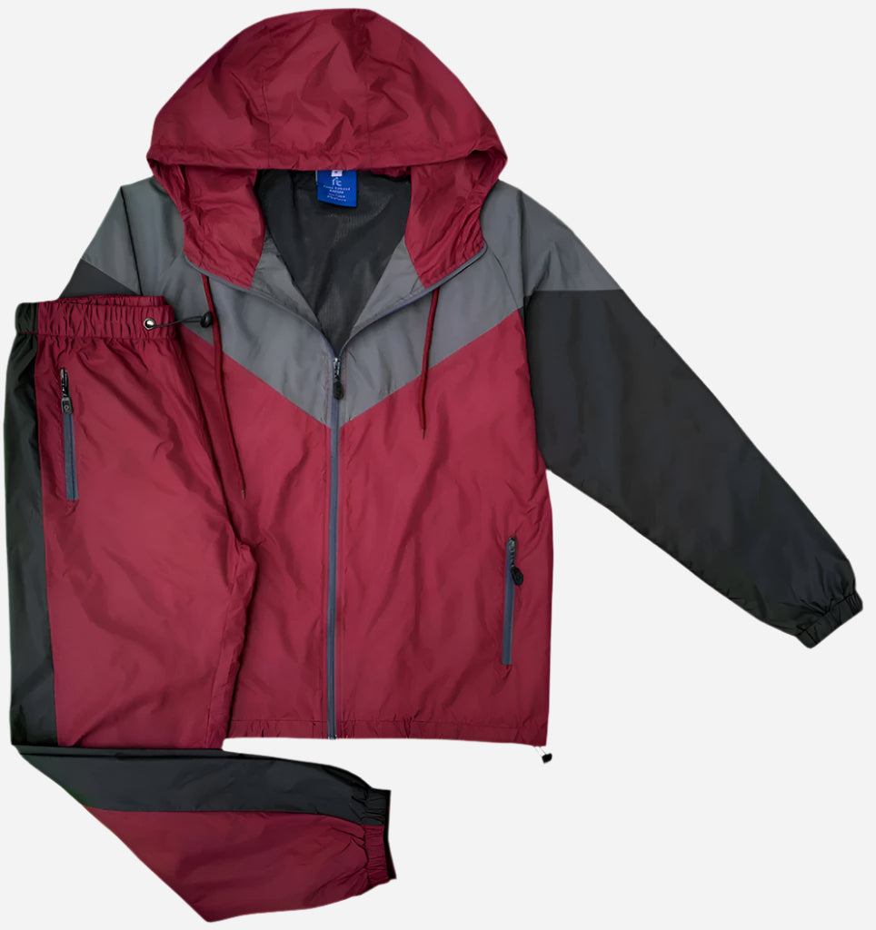 Men's Colorblock Windbreaker Workout Set – alternate view 11