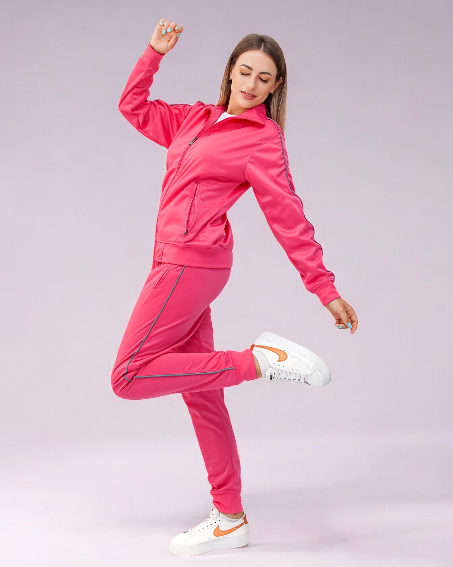 Women’s Classic Jogger Tracksuit plain Jogging Set Lounge Outfit