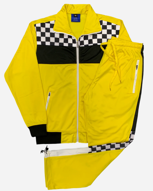 Men’s Tracksuit Traditional Checker Boxed Track jacket & Track pants