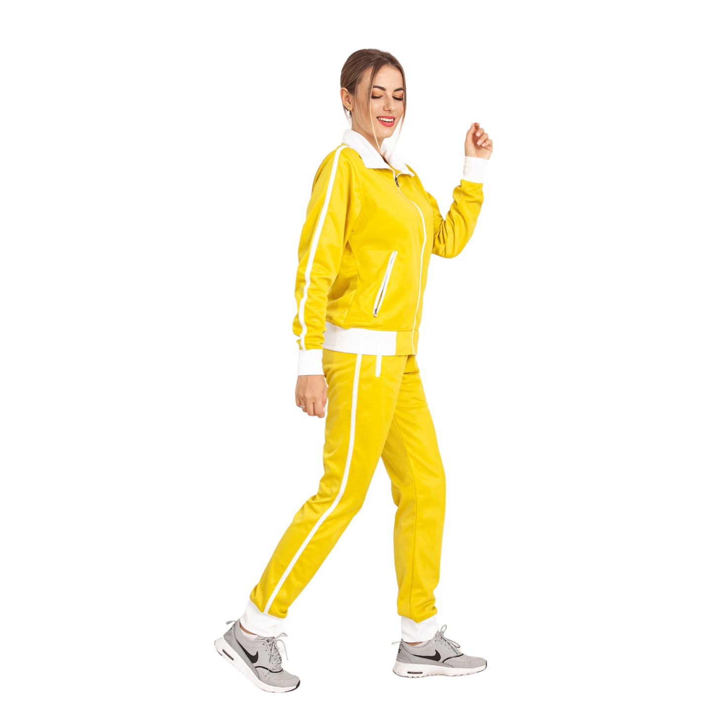 Women's 2-Piece Sunshine Jogger Tracksuit Track Jacket and Track Pants