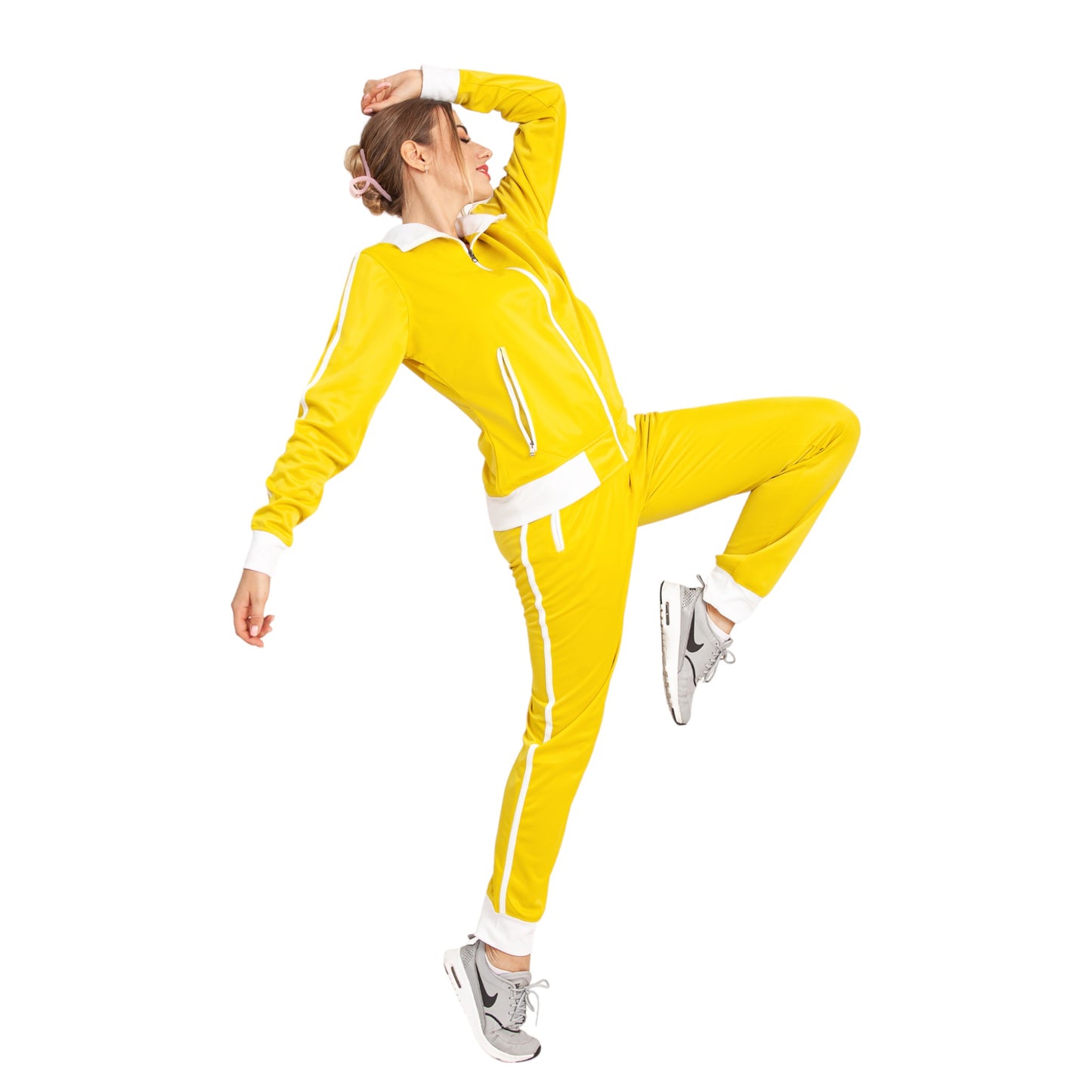 Women's 2-Piece Sunshine Jogger Tracksuit Track Jacket and Track Pants