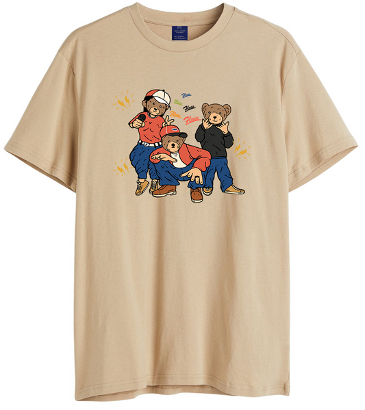 Men's 3 Stooges Graphic Printed Cotton T-shirt