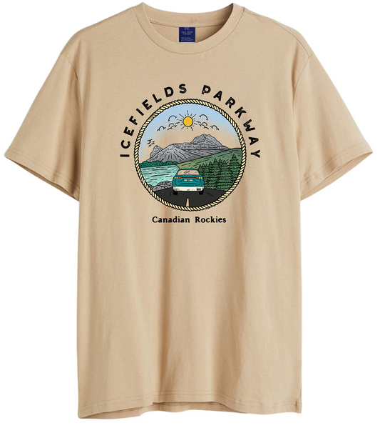 Men's Icefields Parkway Printed Cotton T Shirt