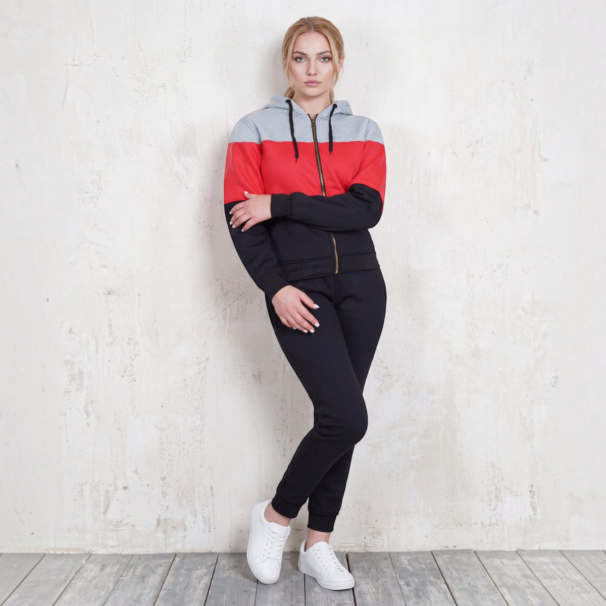Women’s ColorBlock Zip-Up Sweatsuit – alternate view 11
