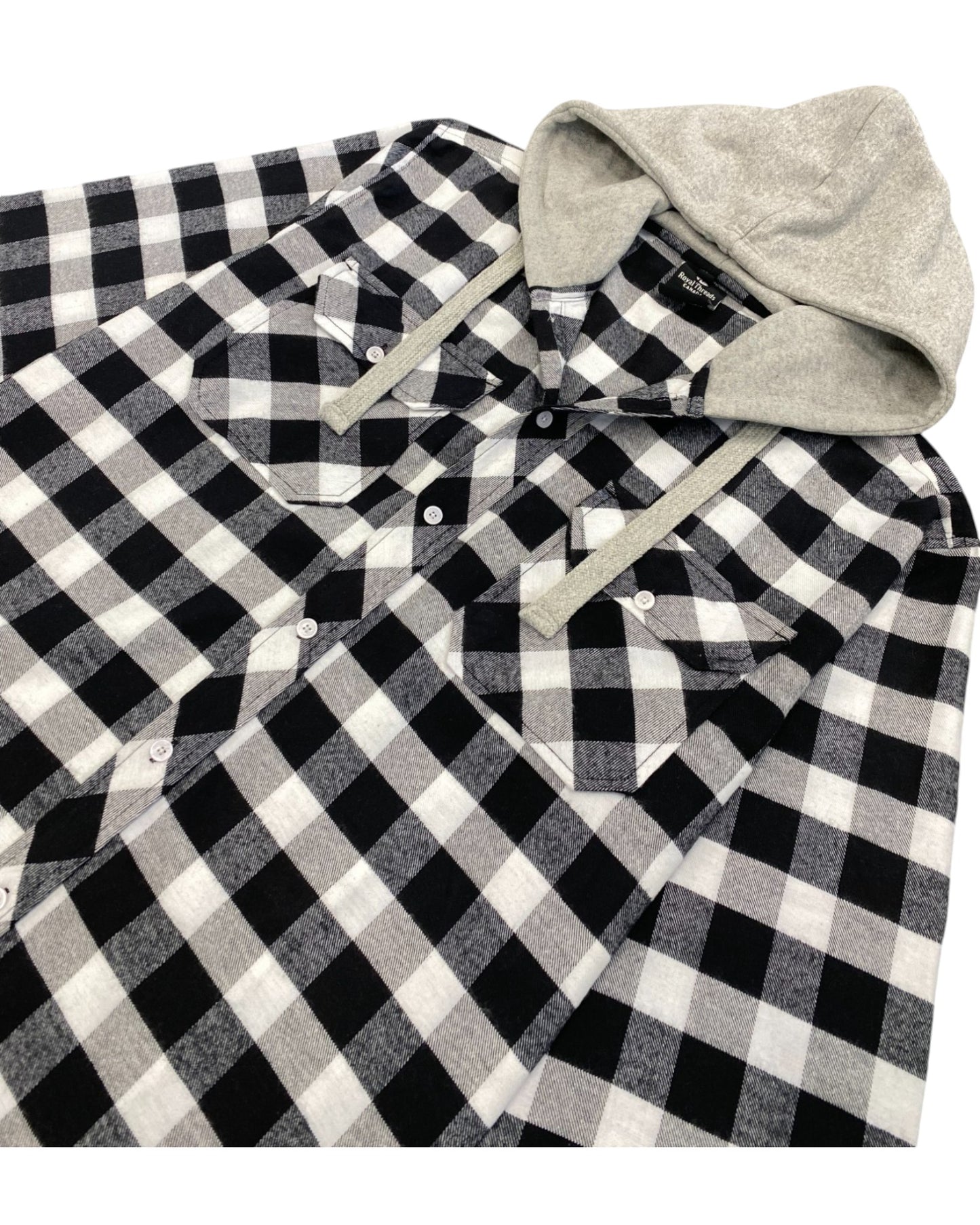 Men’s Soft flannel Shirt Long Sleeve with Hood