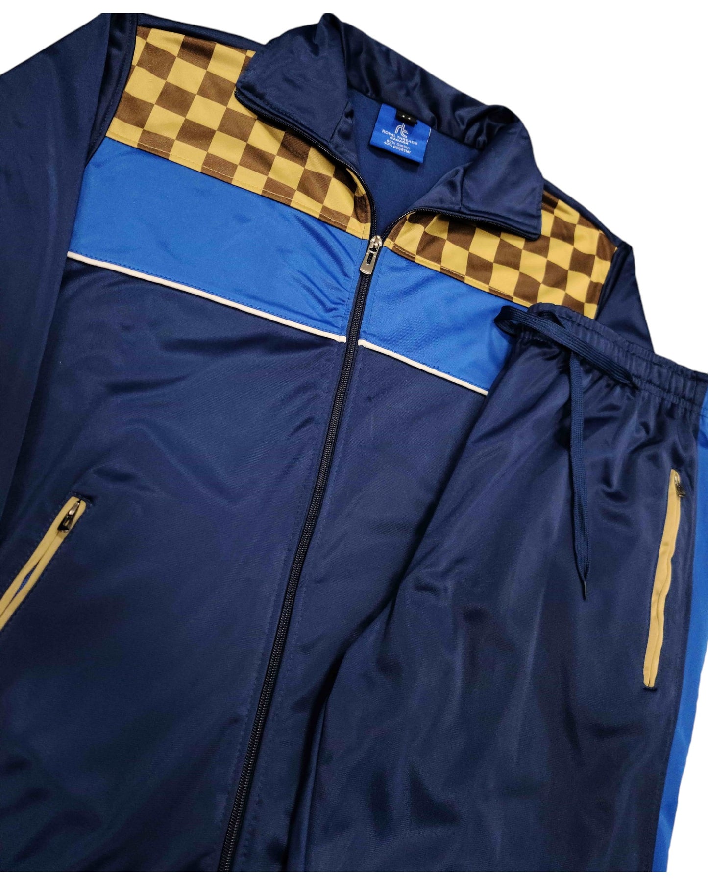 Men’s Tracksuit Traditional Checker Boxed Track jacket & Track pants