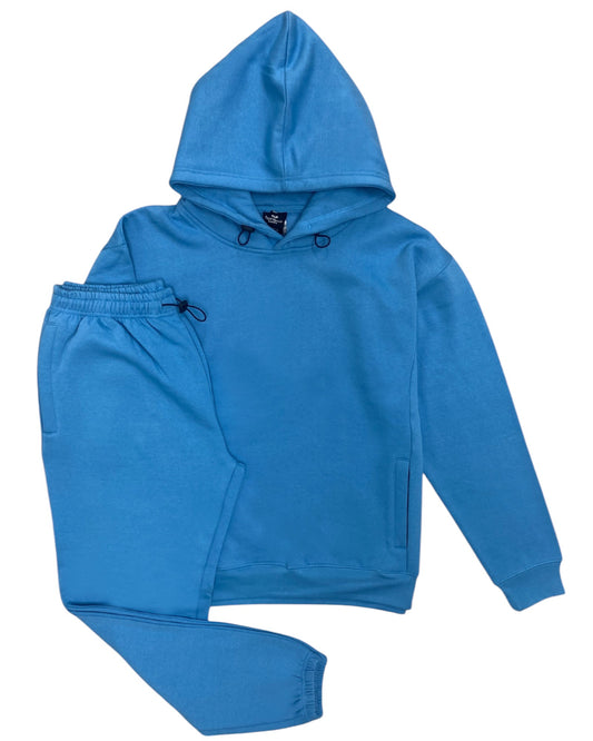 Men’s 2-Piece Classic Fleece Suit Pullover Hoodie Heavy Quality Fleece with Sweatpants