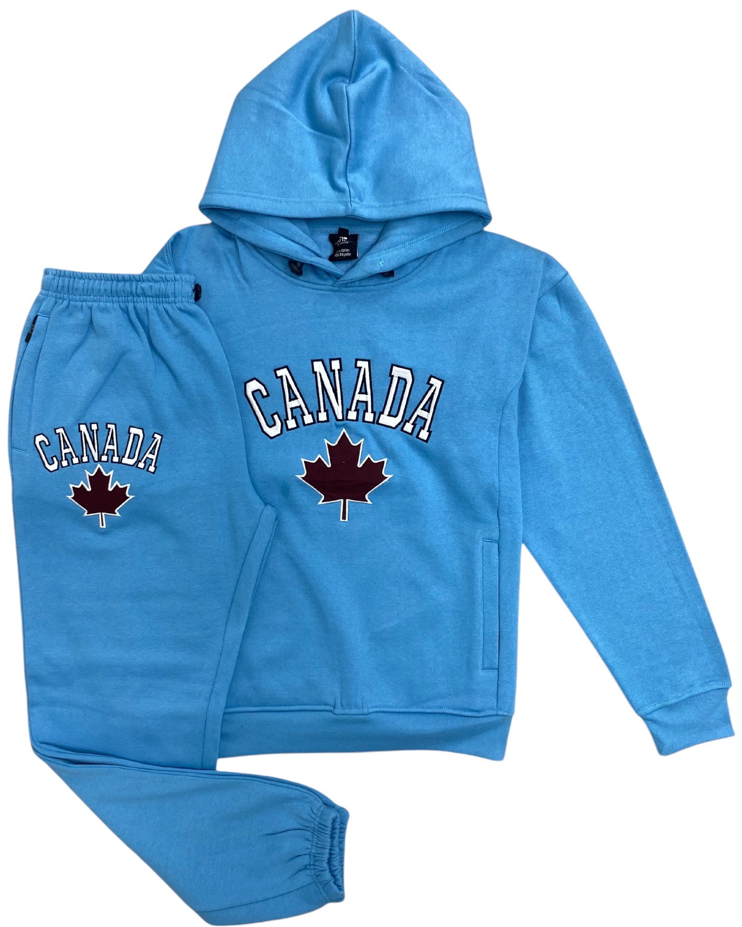 Men Classic Pullover Canada Print Sweatsuit