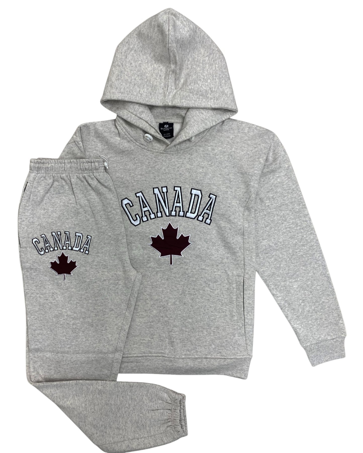 Men Classic Pullover Canada Print Sweatsuit