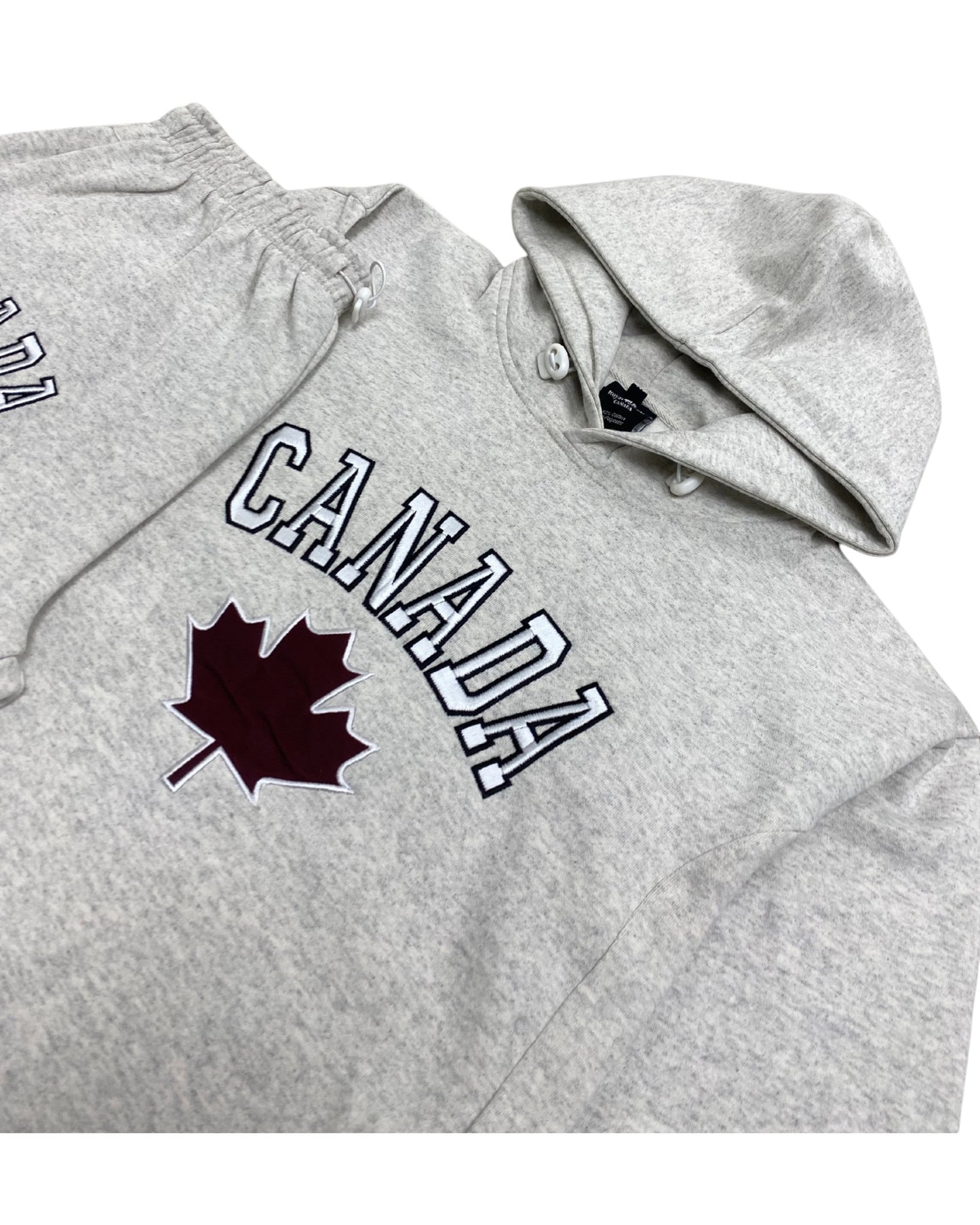 Men Classic Pullover Canada Print Sweatsuit