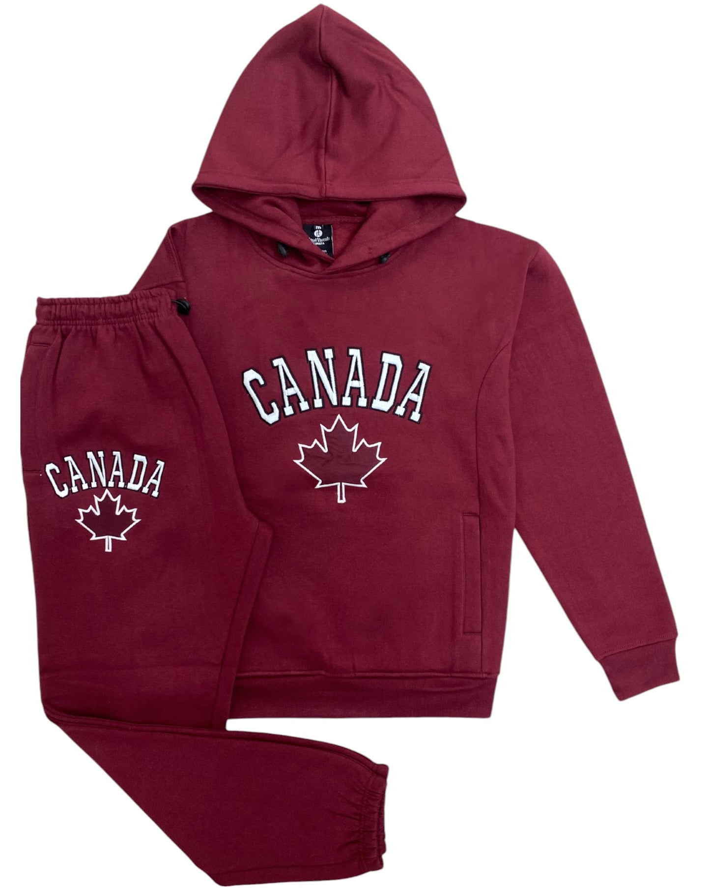 Men Classic Pullover Canada Print Sweatsuit