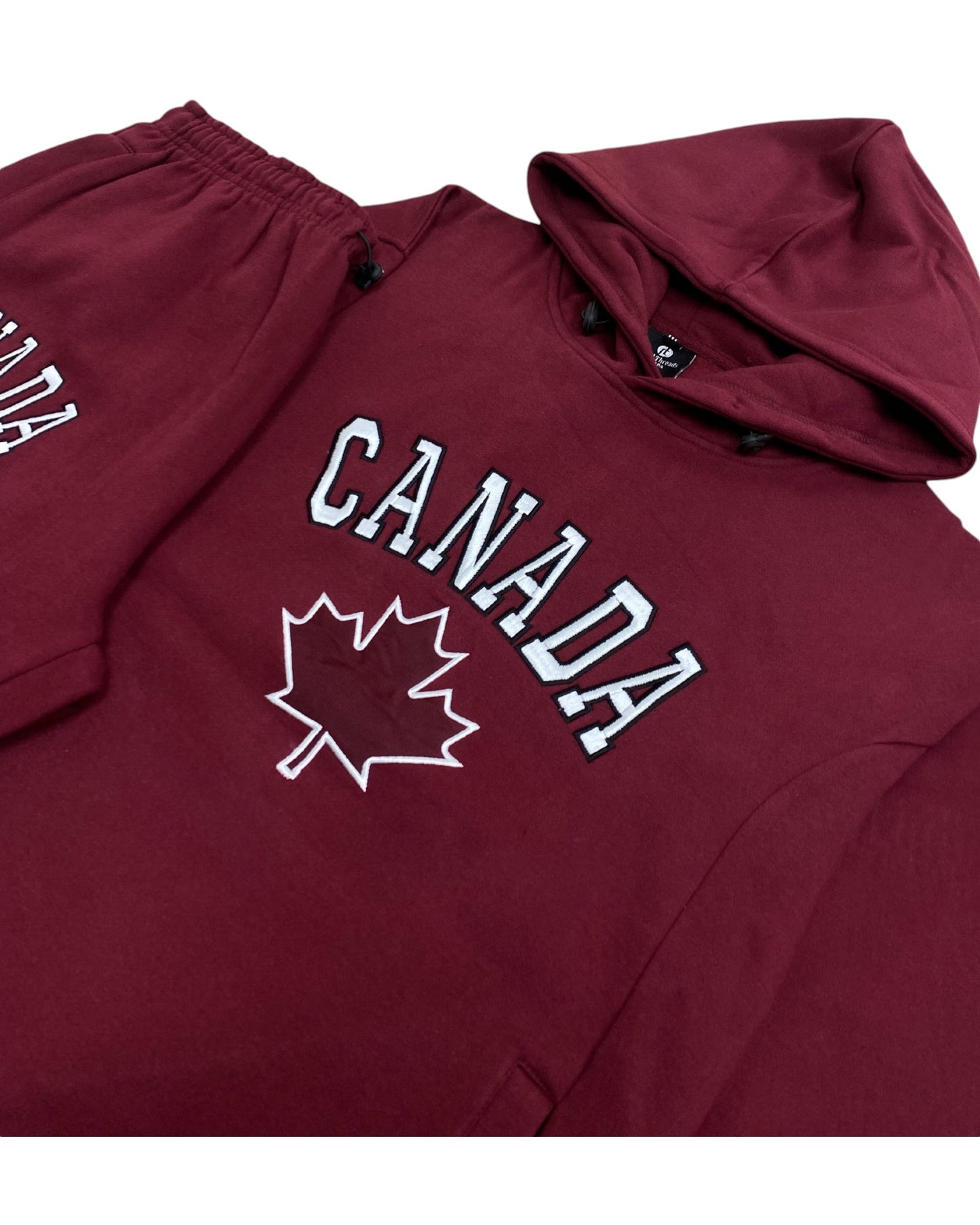 Men Classic Pullover Canada Print Sweatsuit