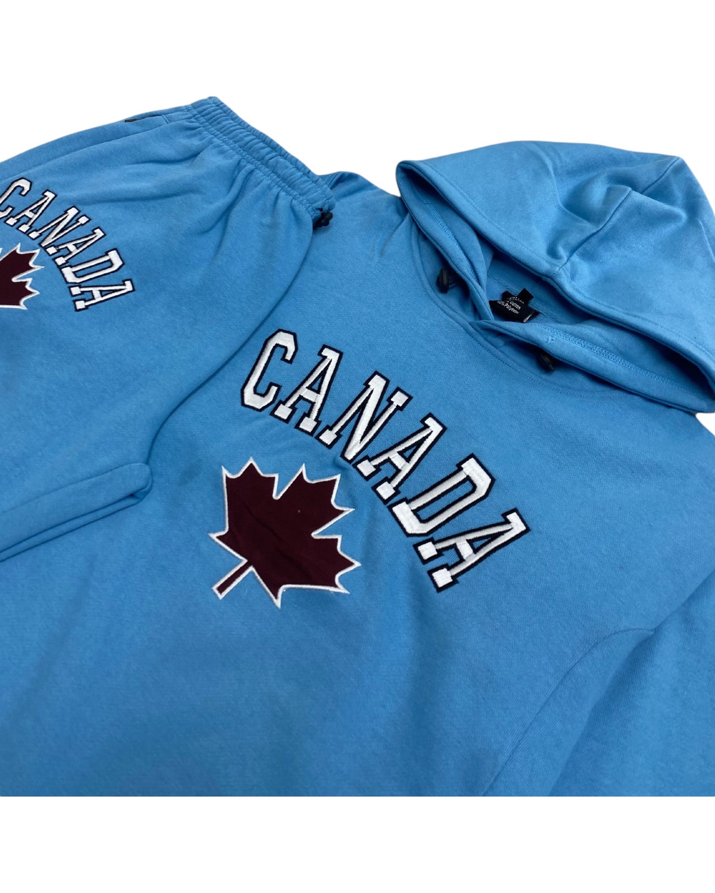 Men Classic Pullover Canada Print Sweatsuit