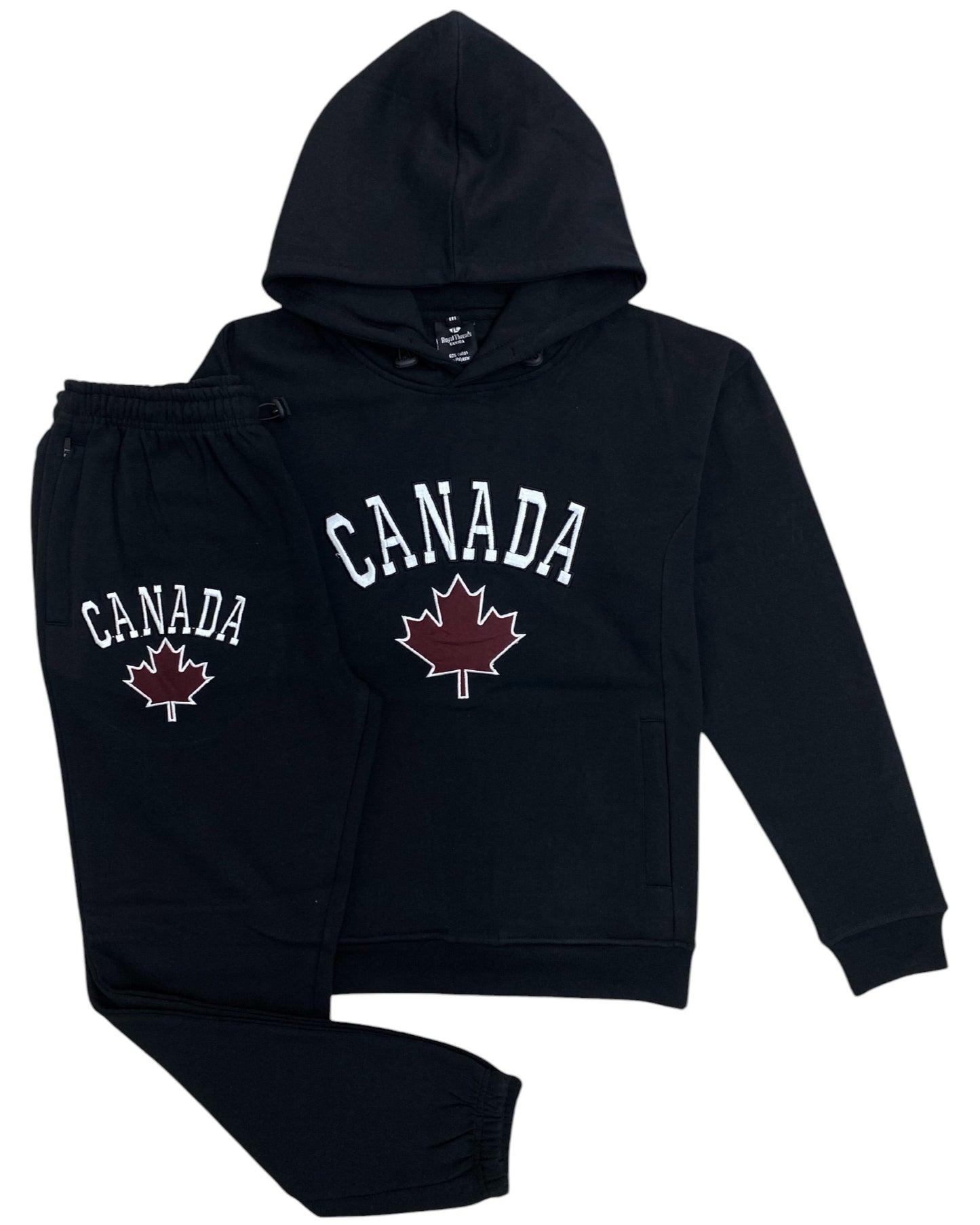 Men Classic Pullover Canada Print Sweatsuit