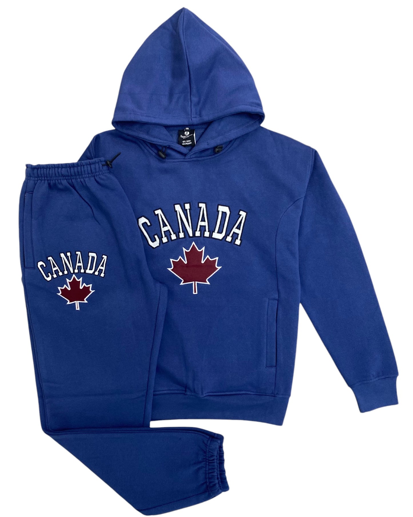 Men Classic Pullover Canada Print Sweatsuit