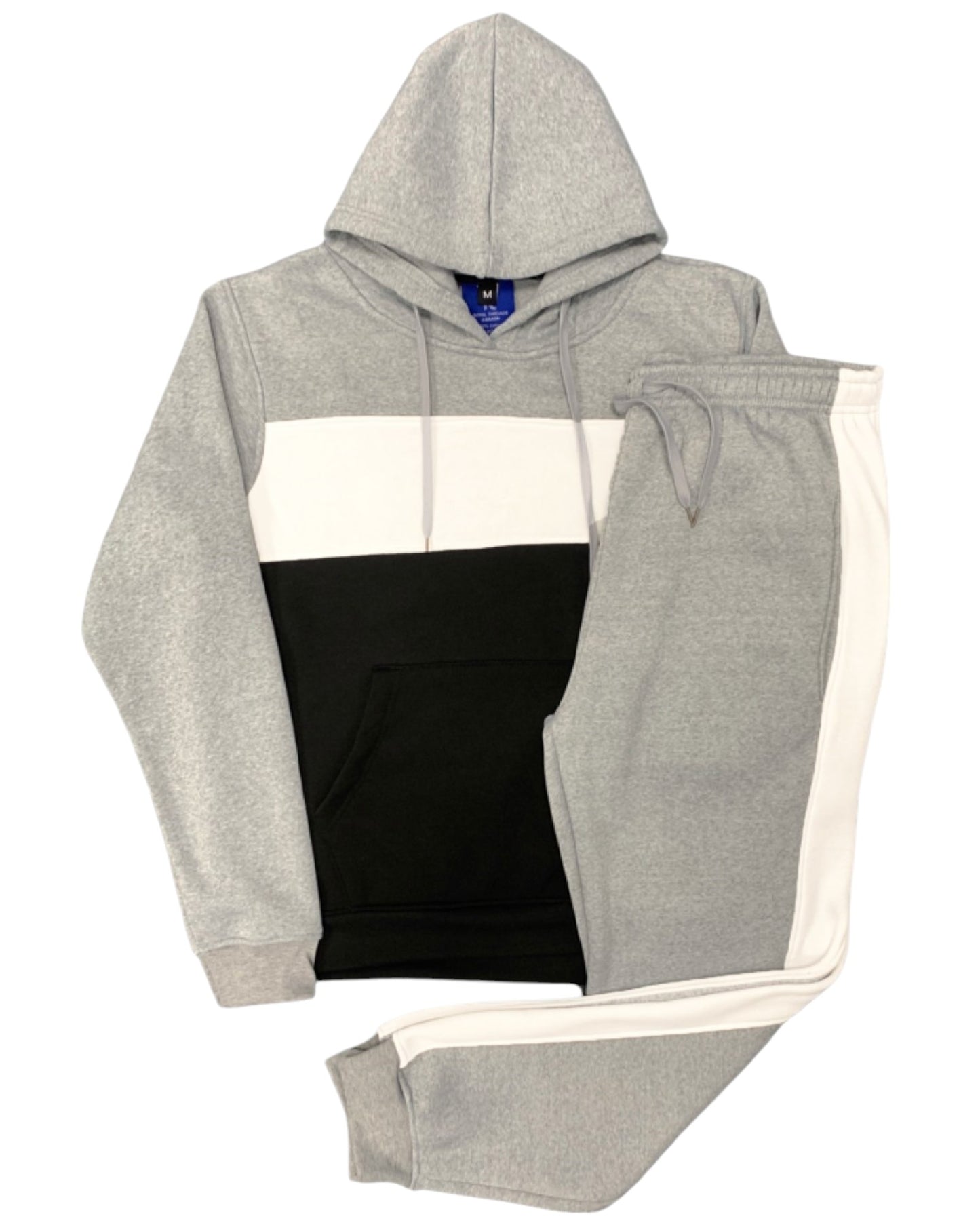 Men’s 2-piece Winter Fleece Sweatsuit Pullover Hoodie & Jogger Sweatpants