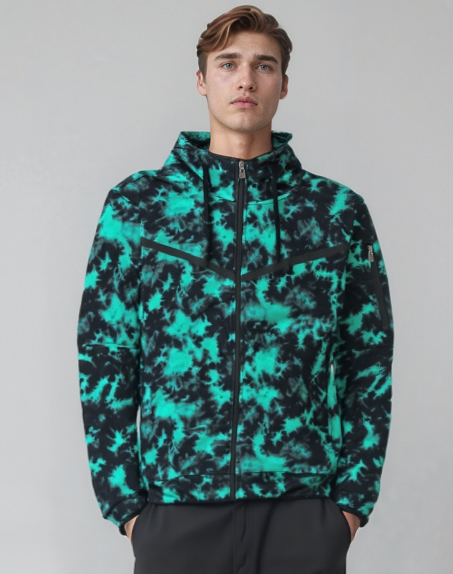 Men’s Printed Tech Fleece Spring Hoodie