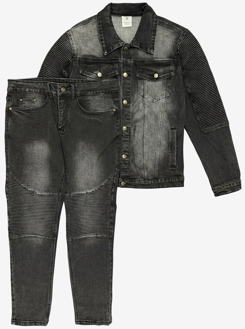 Men's Modern Moto Denim Set – Premium 14OZ Denim – alternate view 16
