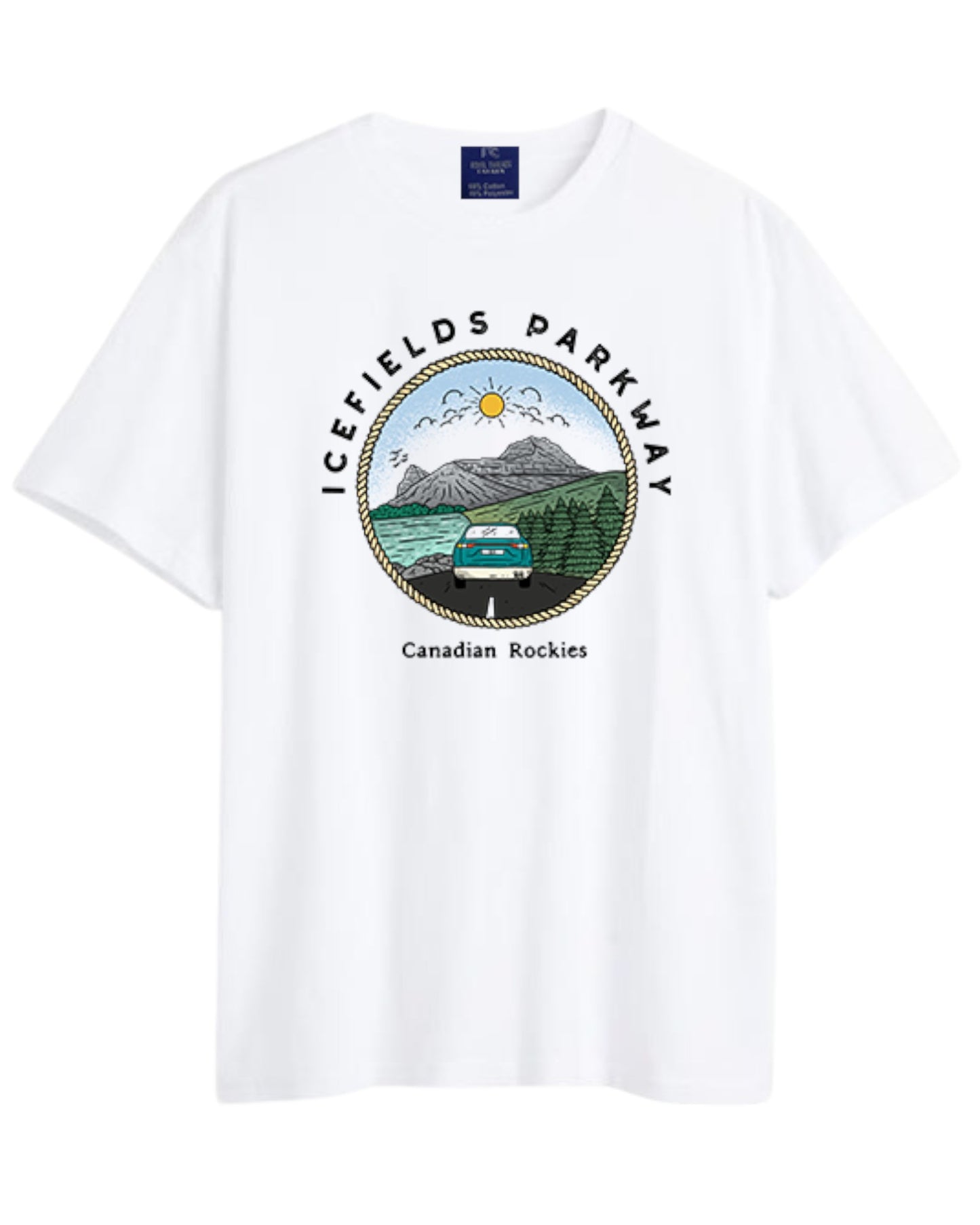 Men's Icefields Parkway Printed Cotton T Shirt