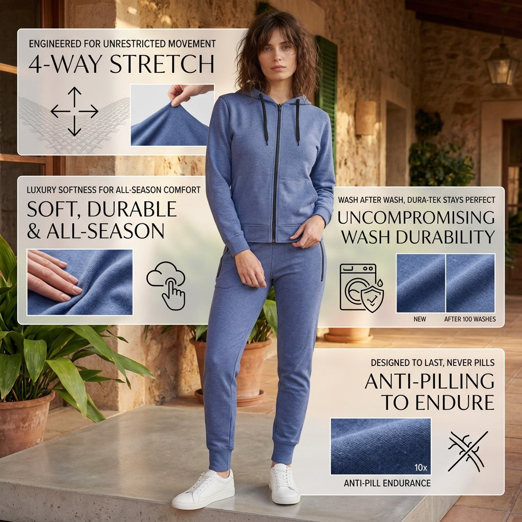 Women's Soft Stretch Comfy Fleece Suit – alternate view 20
